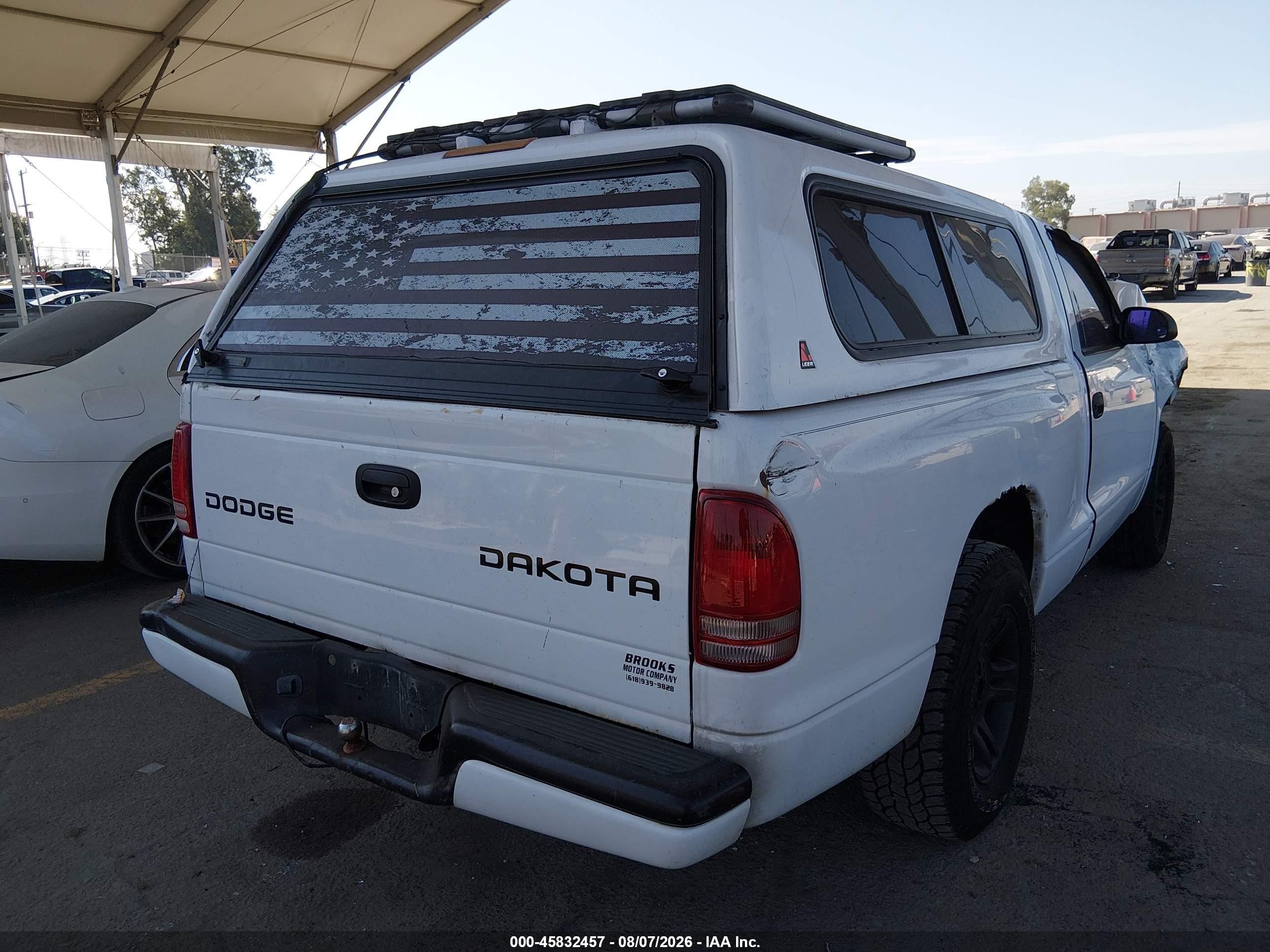 2003 Dodge Dakota Sport White vin: 1D7FL36X53S319187