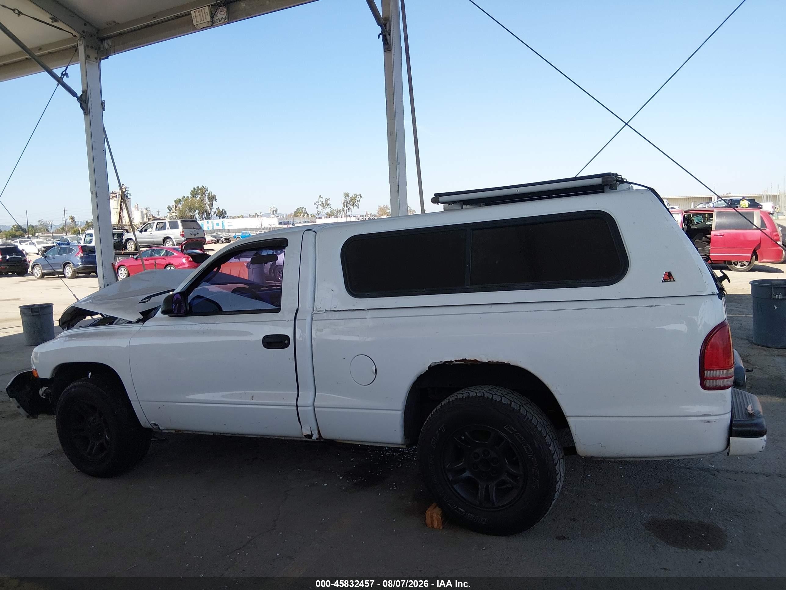 2003 Dodge Dakota Sport White vin: 1D7FL36X53S319187