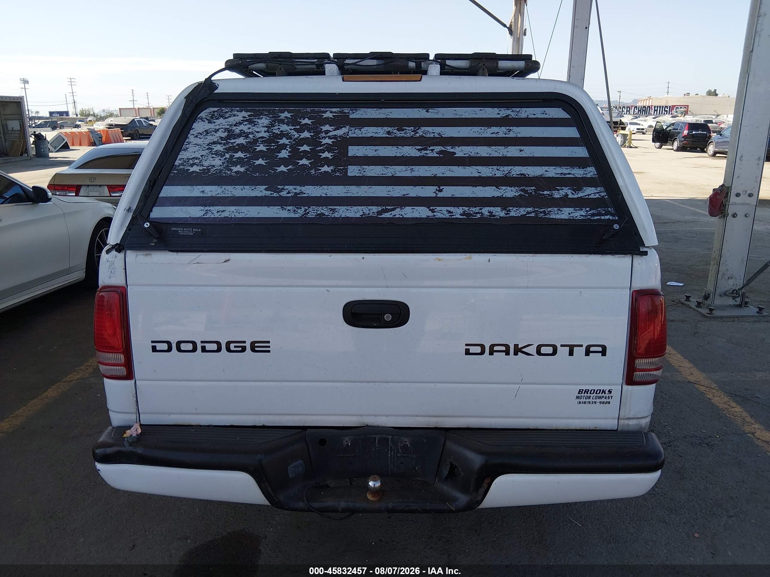 2003 Dodge Dakota Sport White vin: 1D7FL36X53S319187