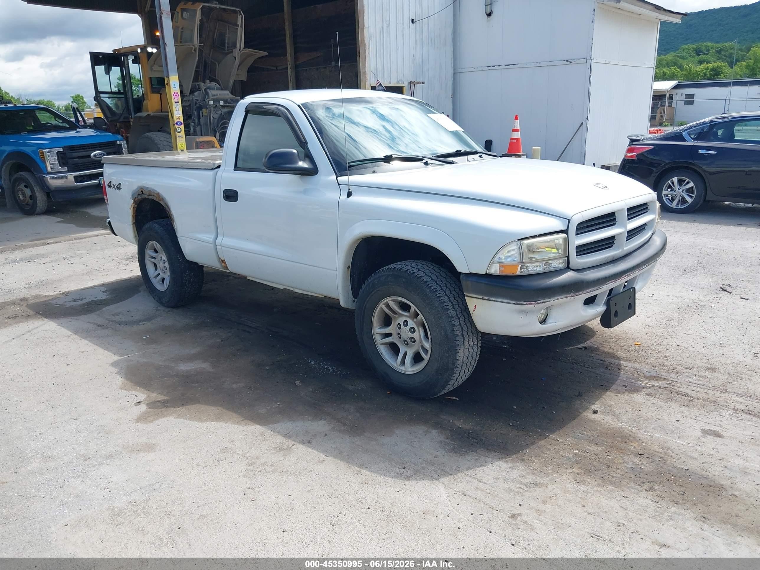 2003 Dodge Dakota   White vin: 1D7GG16X73S144714