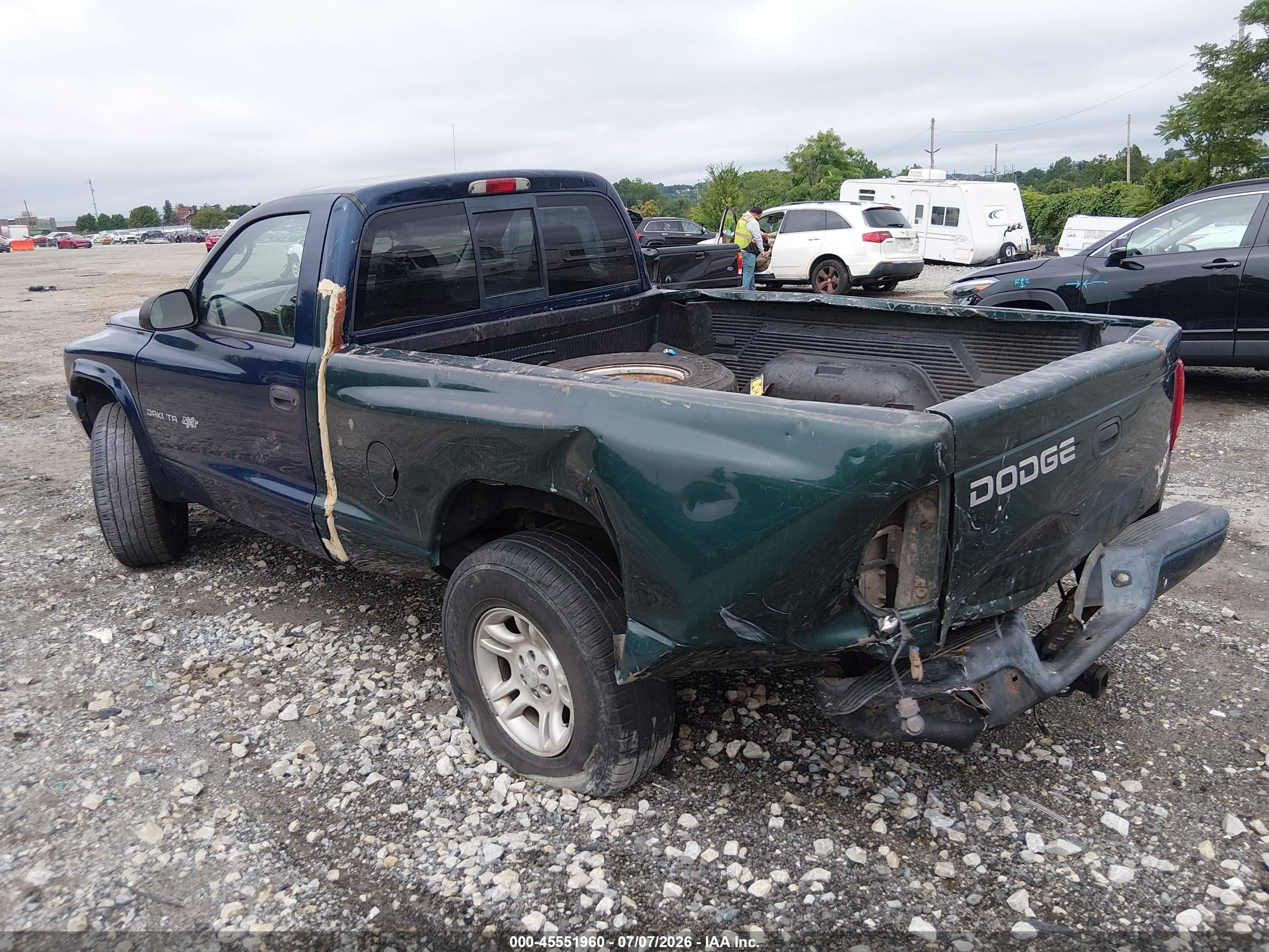 2004 Dodge Dakota Sport Blue vin: 1D7GG36K84S700627