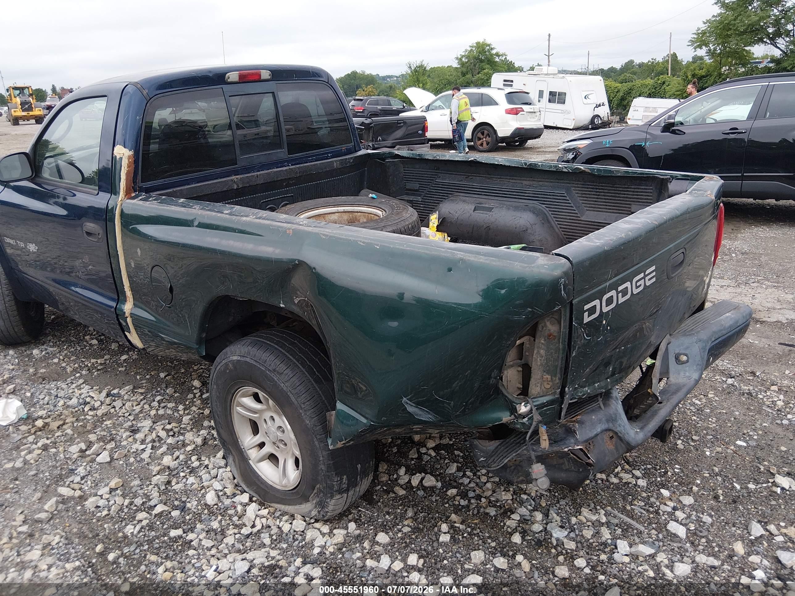 2004 Dodge Dakota Sport Blue vin: 1D7GG36K84S700627