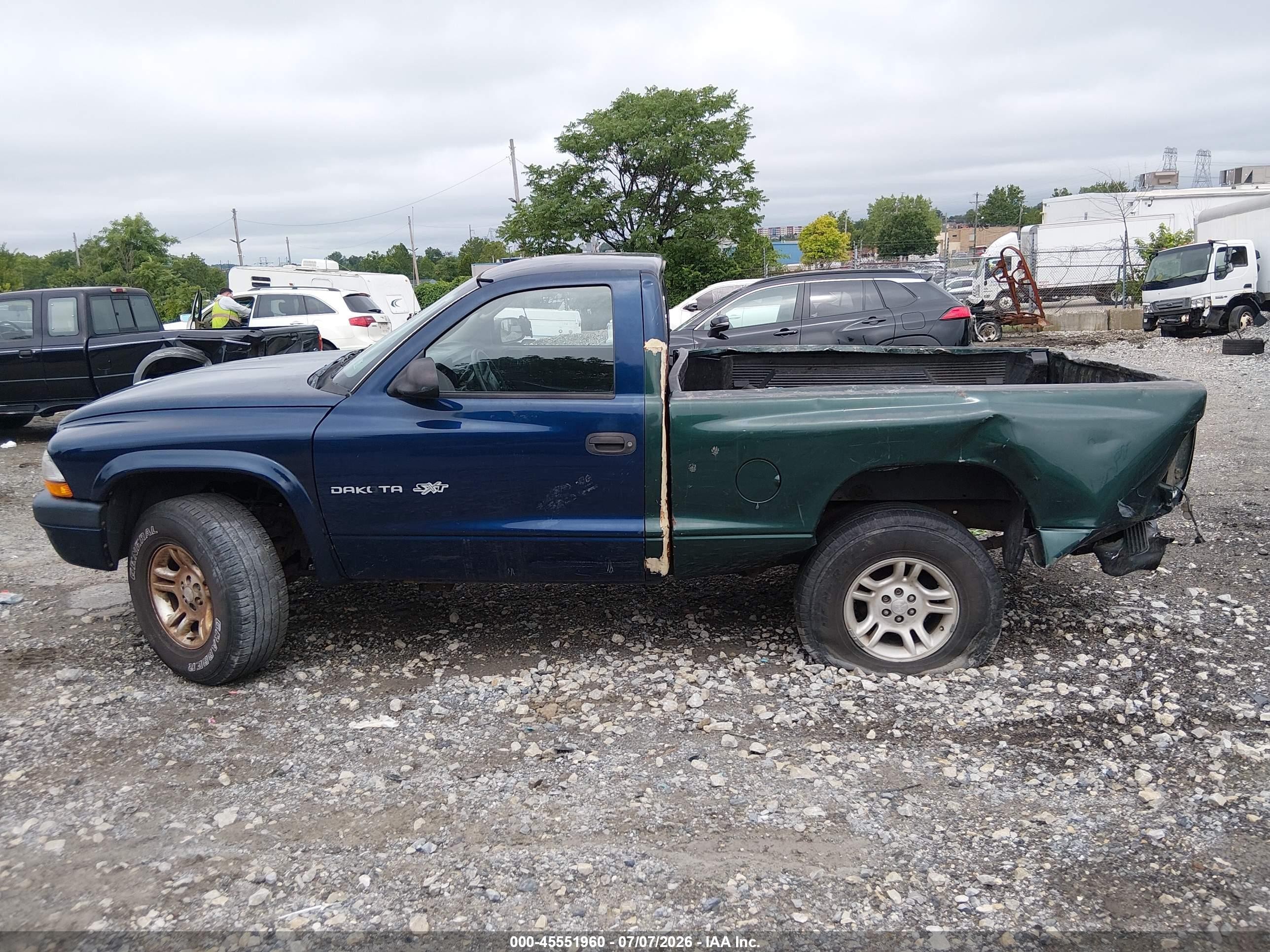 2004 Dodge Dakota Sport Blue vin: 1D7GG36K84S700627