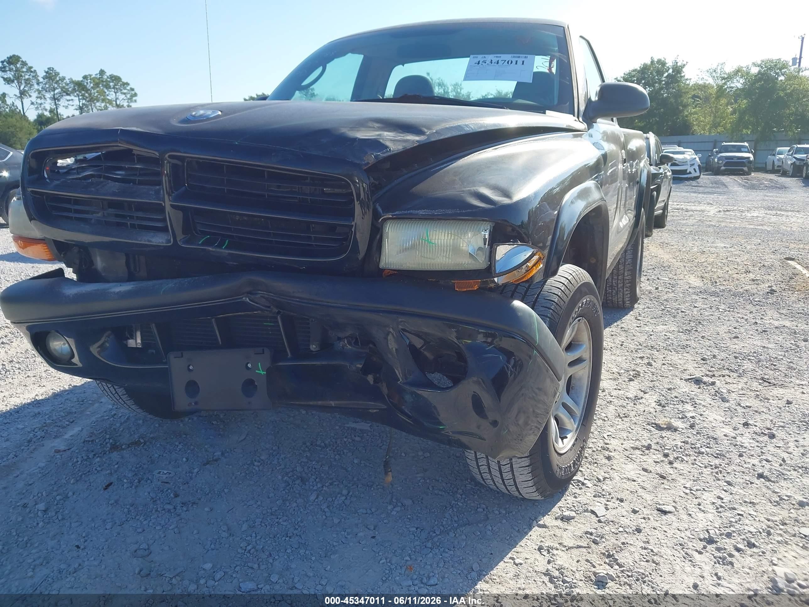 2003 Dodge Dakota Sport Черный vin: 1D7GG36N33S133011
