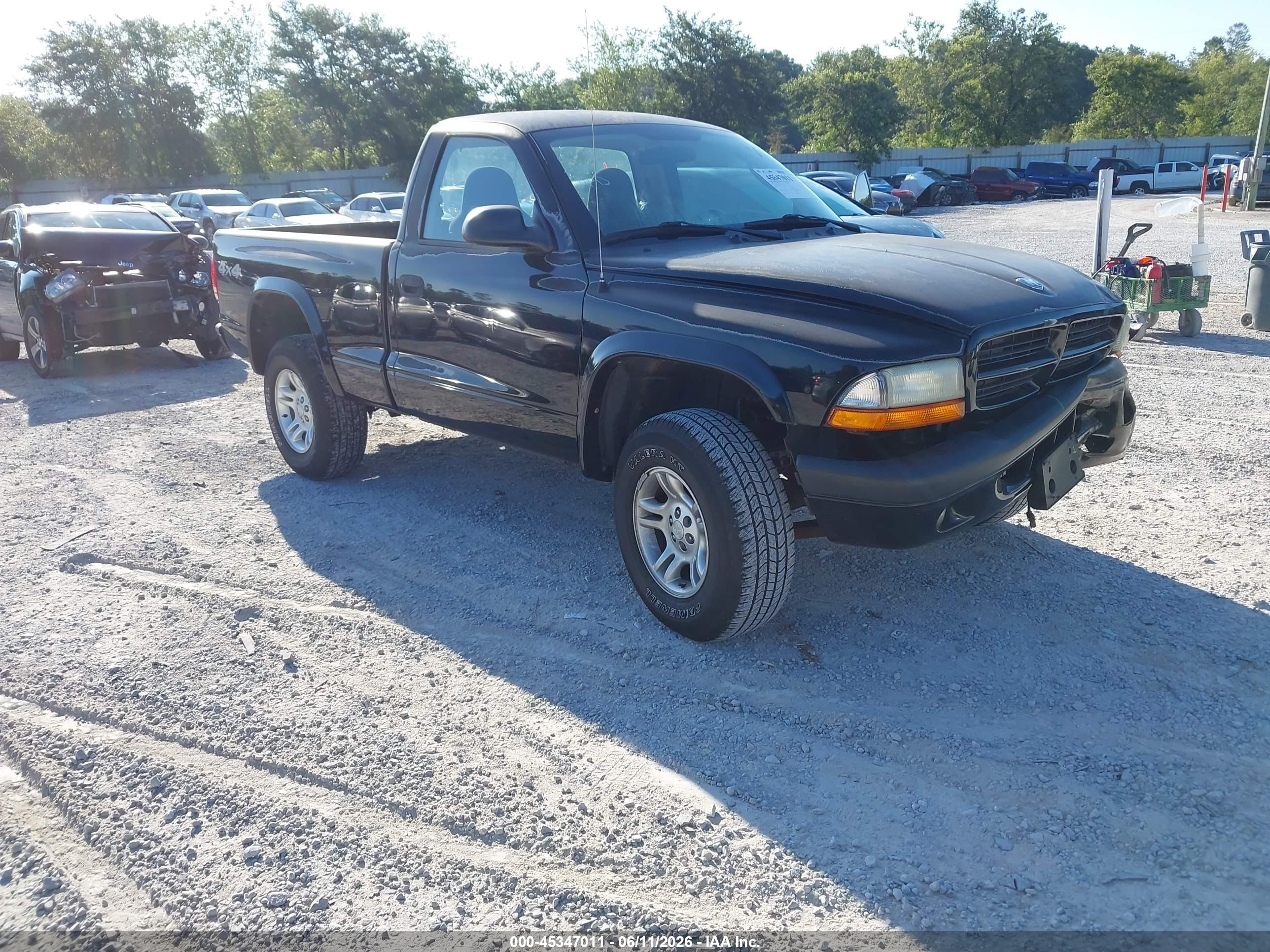 2003 Dodge Dakota Sport Black vin: 1D7GG36N33S133011