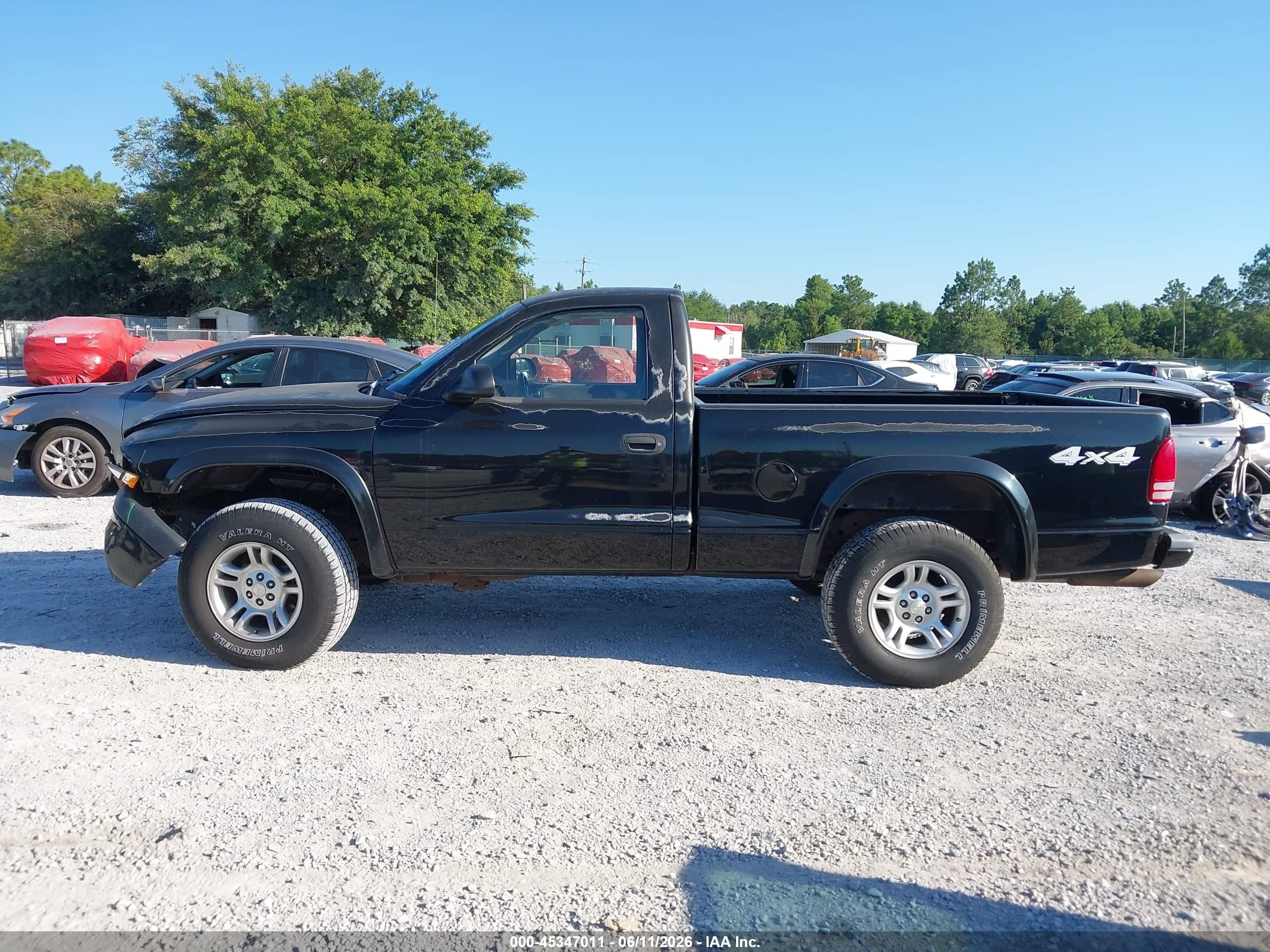 2003 Dodge Dakota Sport Черный vin: 1D7GG36N33S133011