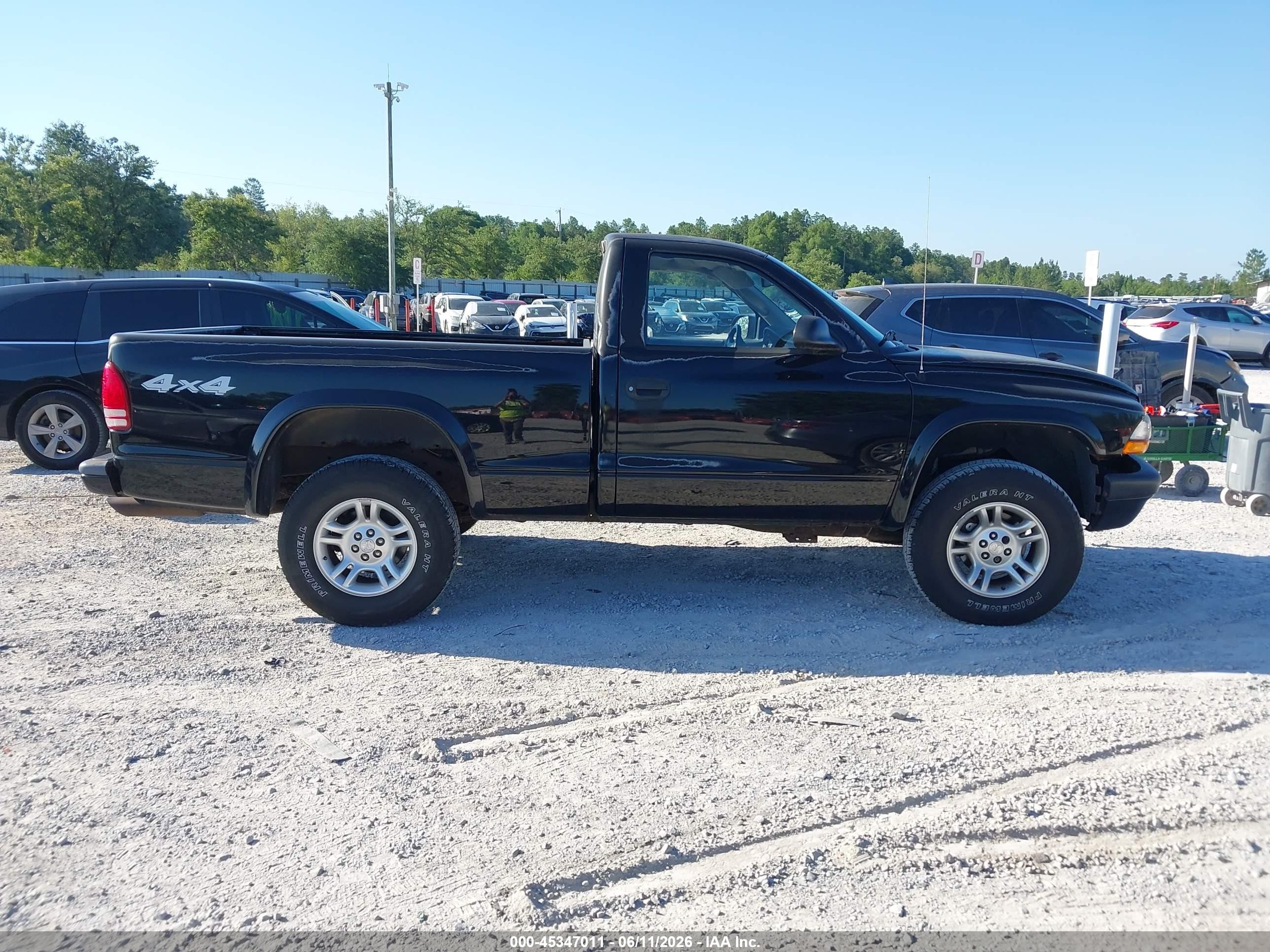 2003 Dodge Dakota Sport Черный vin: 1D7GG36N33S133011