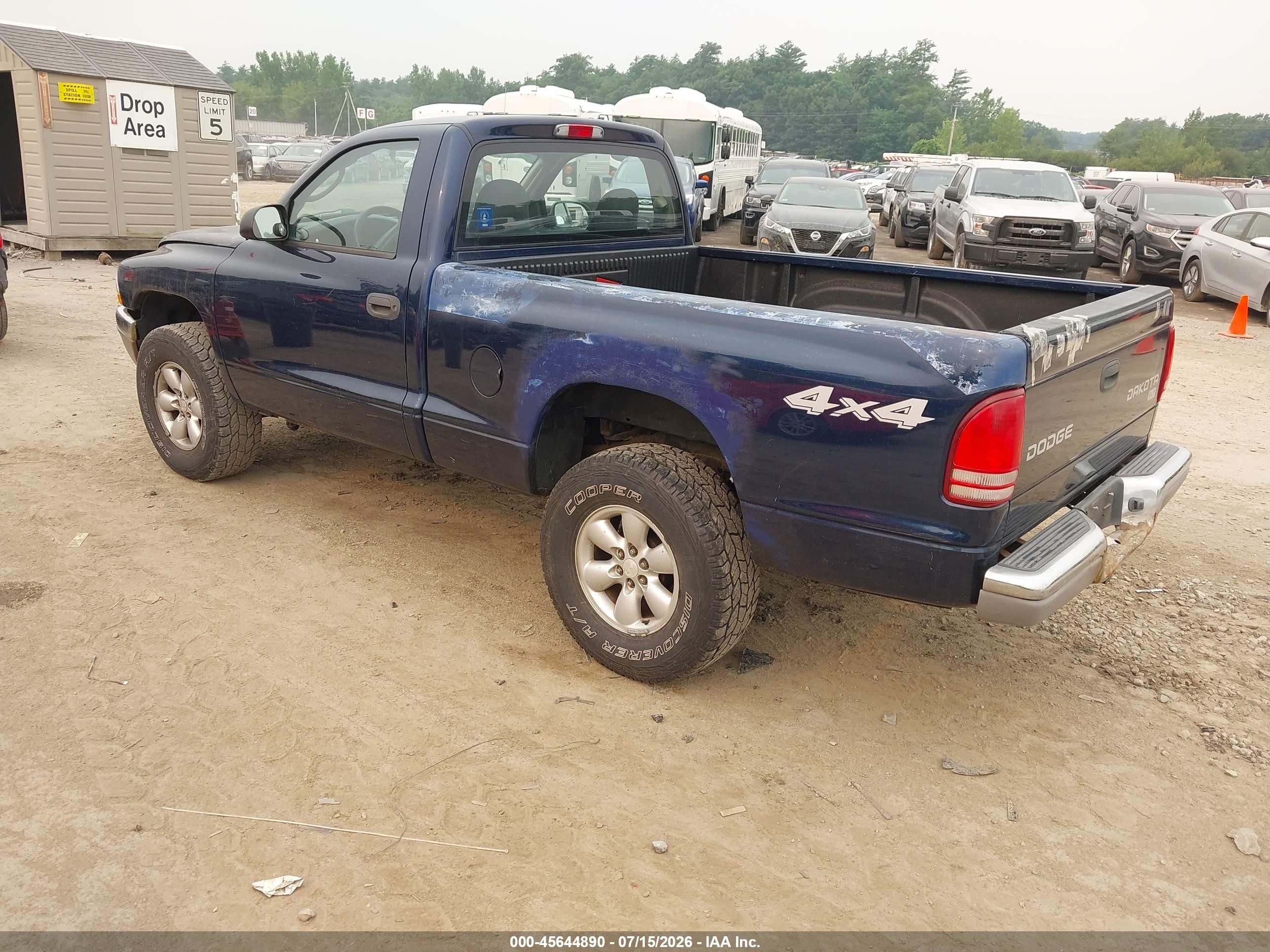 2004 Dodge Dakota Slt Blue vin: 1D7GG46K44S709086