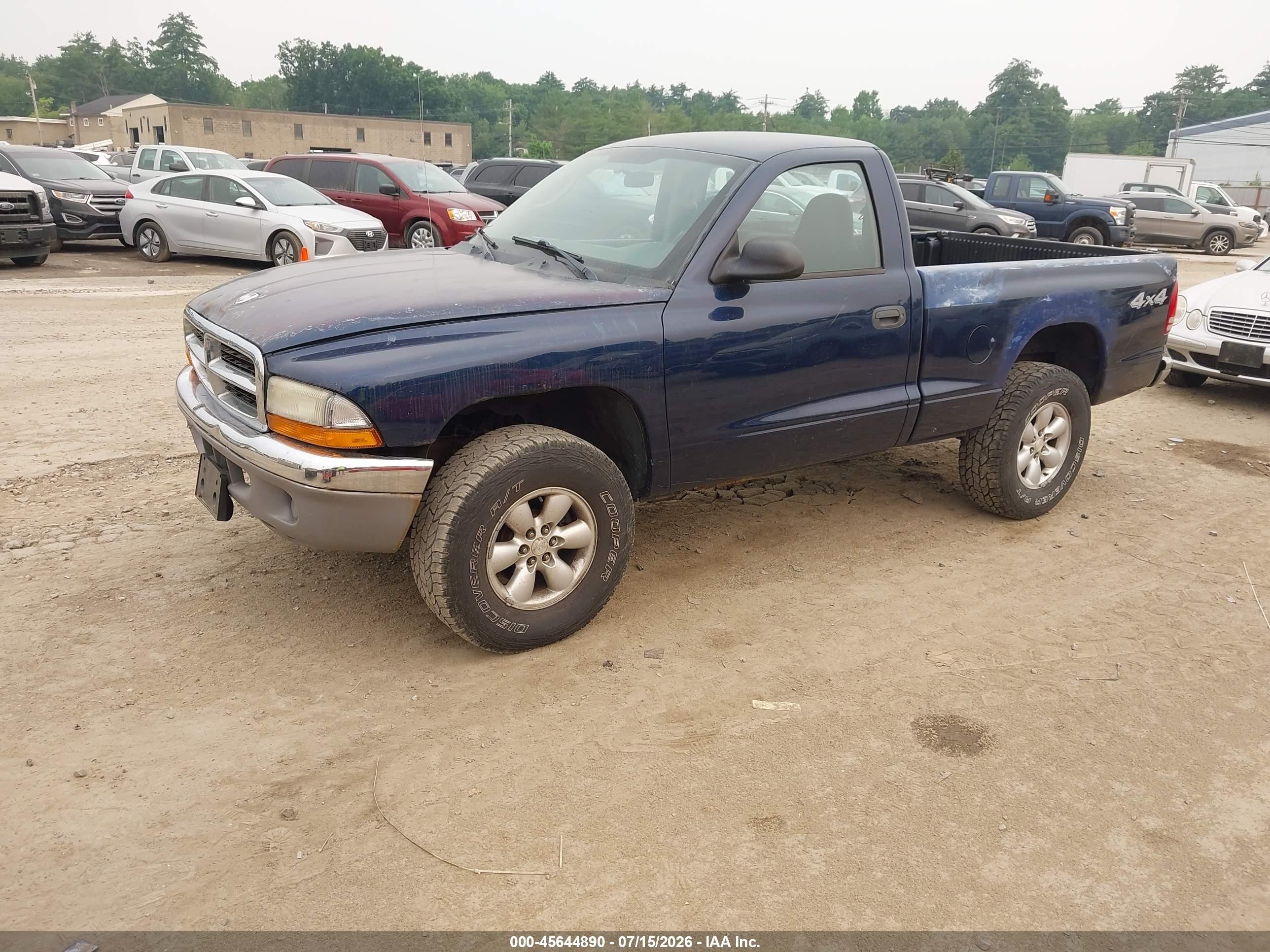 2004 Dodge Dakota Slt Blue vin: 1D7GG46K44S709086