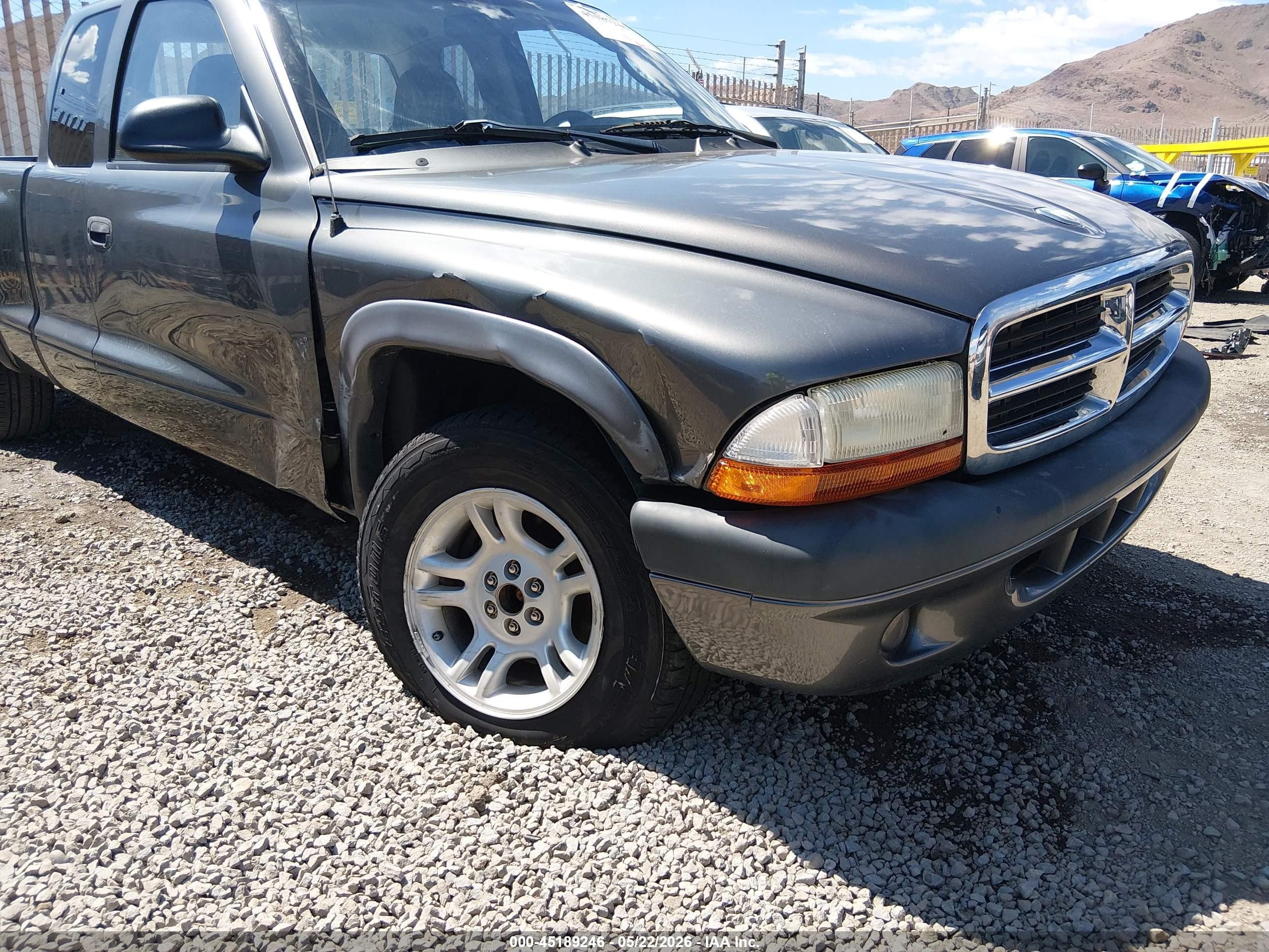 2004 Dodge Dakota Sport Gray vin: 1D7GL32K24S621410