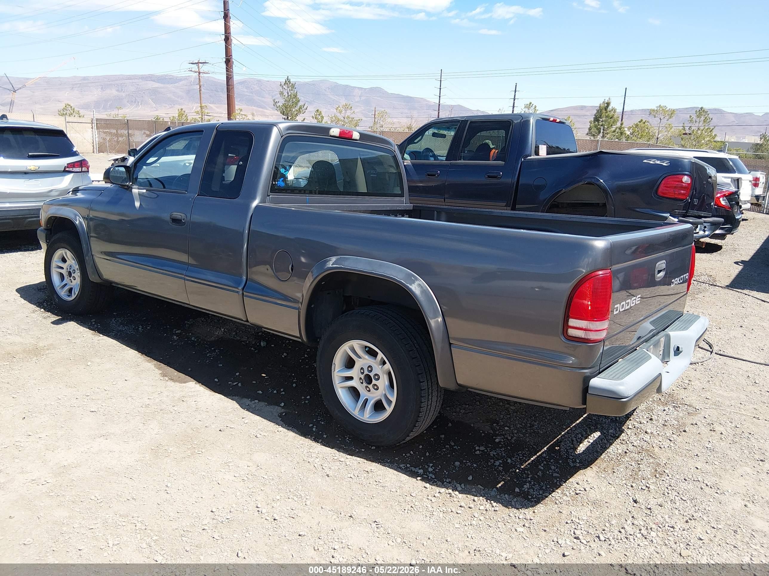 2004 Dodge Dakota Sport Gray vin: 1D7GL32K24S621410
