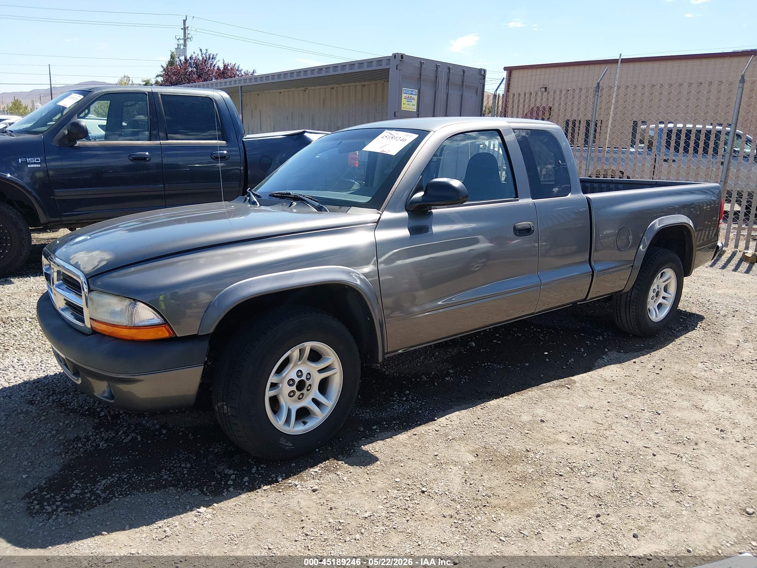 2004 Dodge Dakota Sport Gray vin: 1D7GL32K24S621410