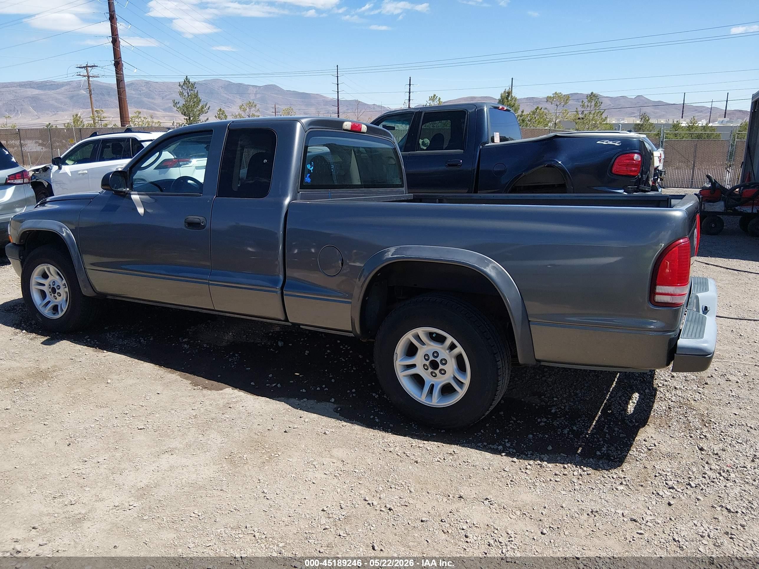 2004 Dodge Dakota Sport Gray vin: 1D7GL32K24S621410