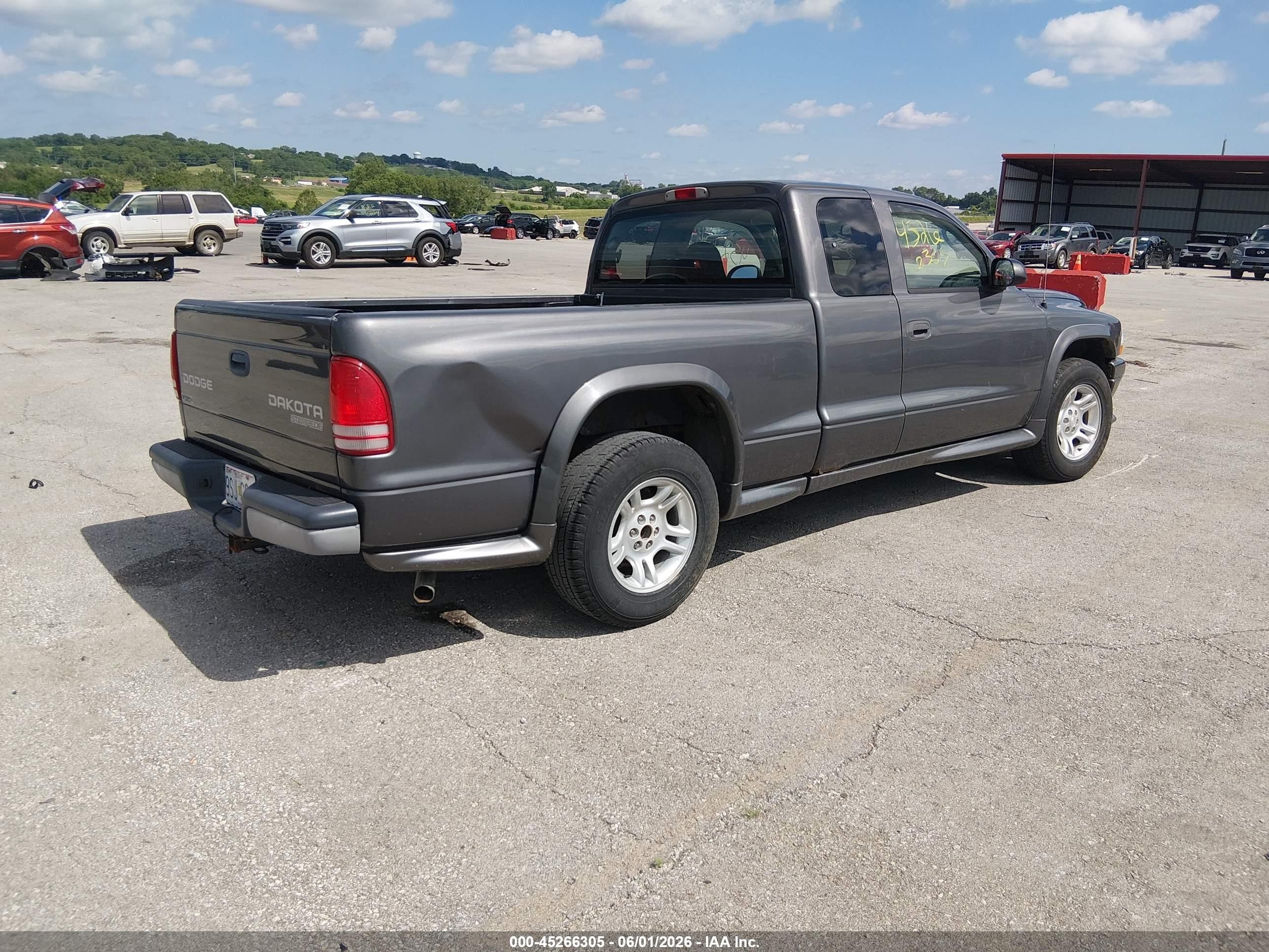 2004 Dodge Dakota Sport Gray vin: 1D7GL32K44S553742