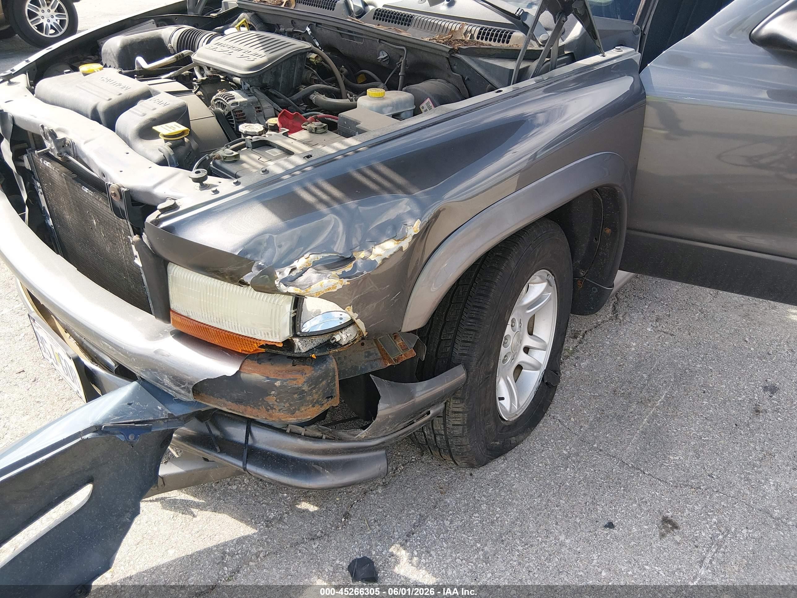 2004 Dodge Dakota Sport Gray vin: 1D7GL32K44S553742