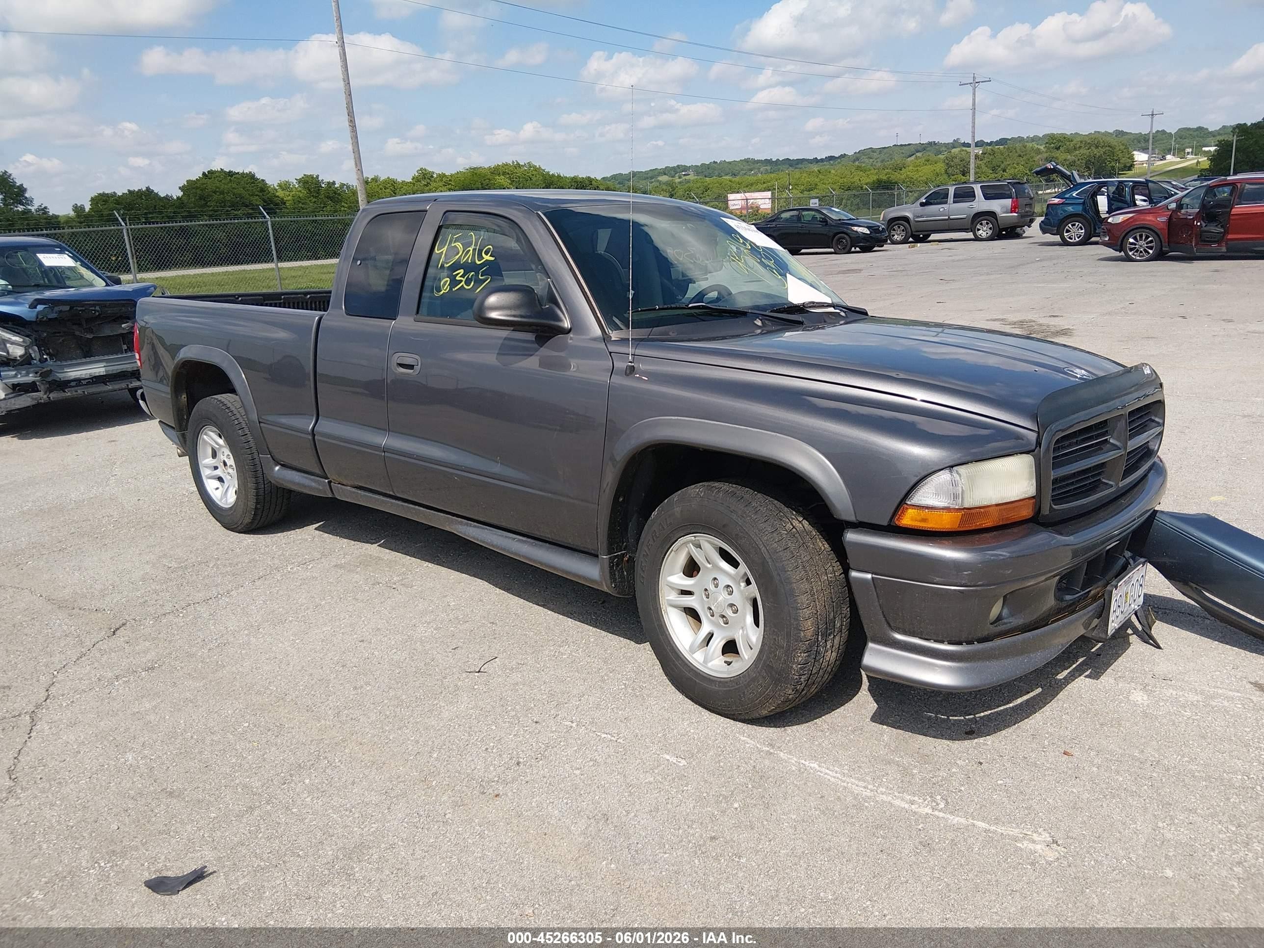 2004 Dodge Dakota Sport Gray vin: 1D7GL32K44S553742