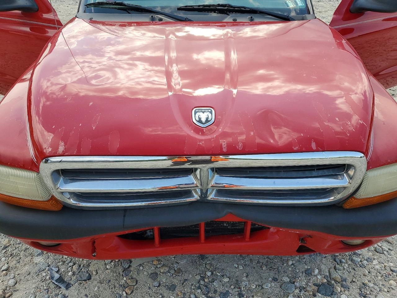 2004 Dodge Dakota Sport Red vin: 1D7GL32K74S736990