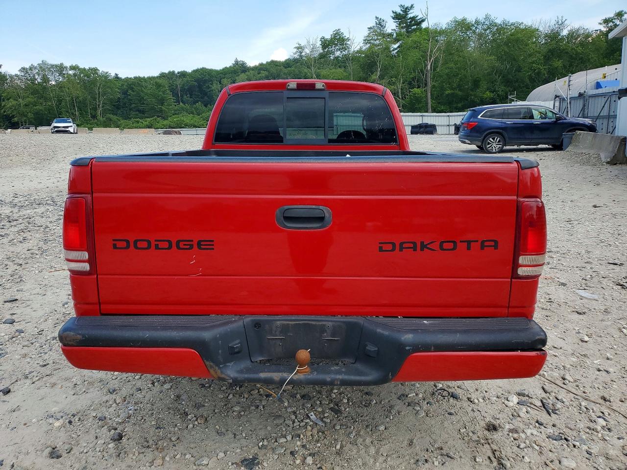 2004 Dodge Dakota Sport Red vin: 1D7GL32K74S736990