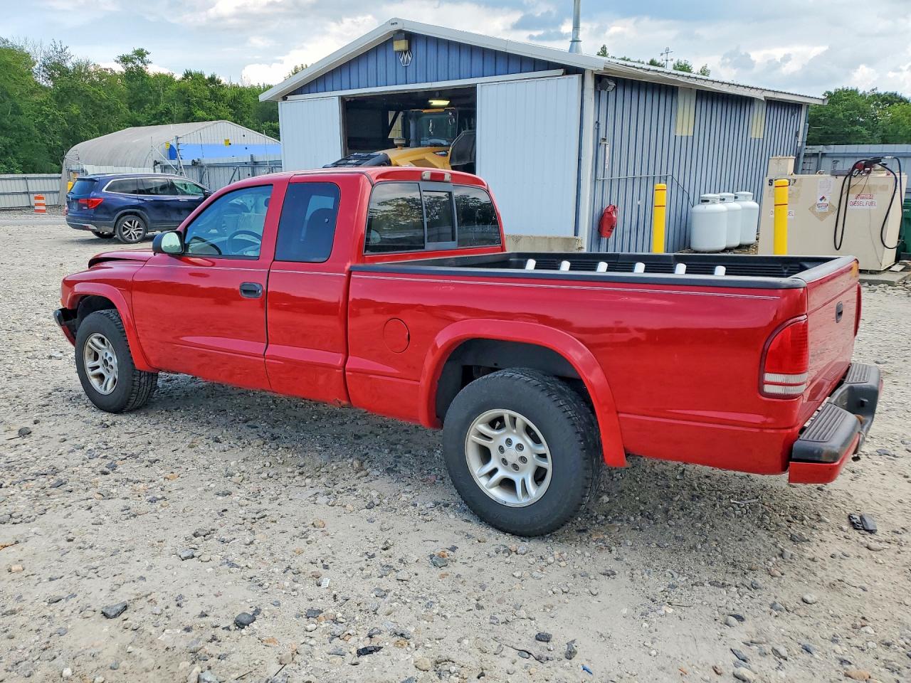 2004 Dodge Dakota Sport Red vin: 1D7GL32K74S736990