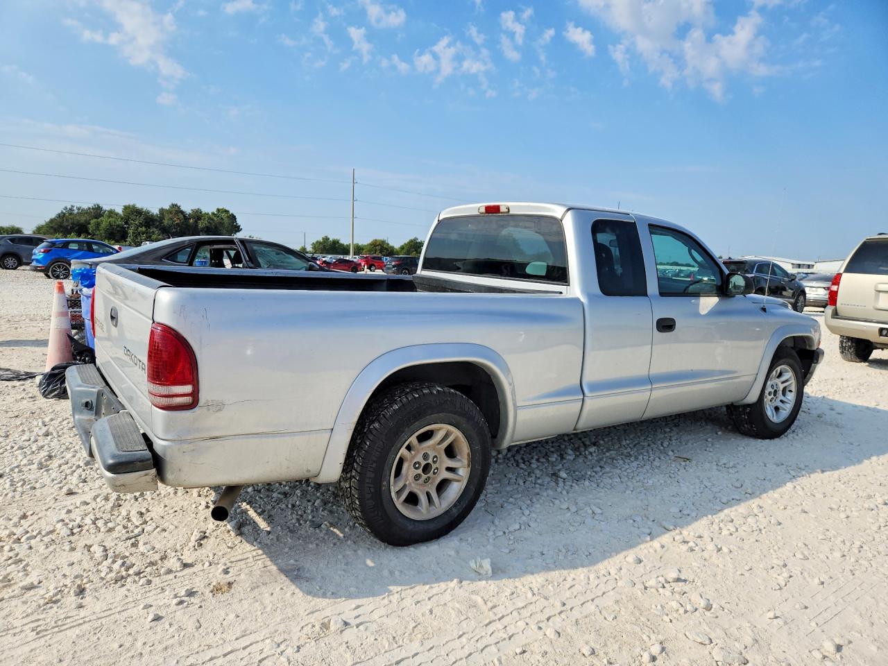 2004 Dodge Dakota Sport Silver vin: 1D7GL32K94S747683