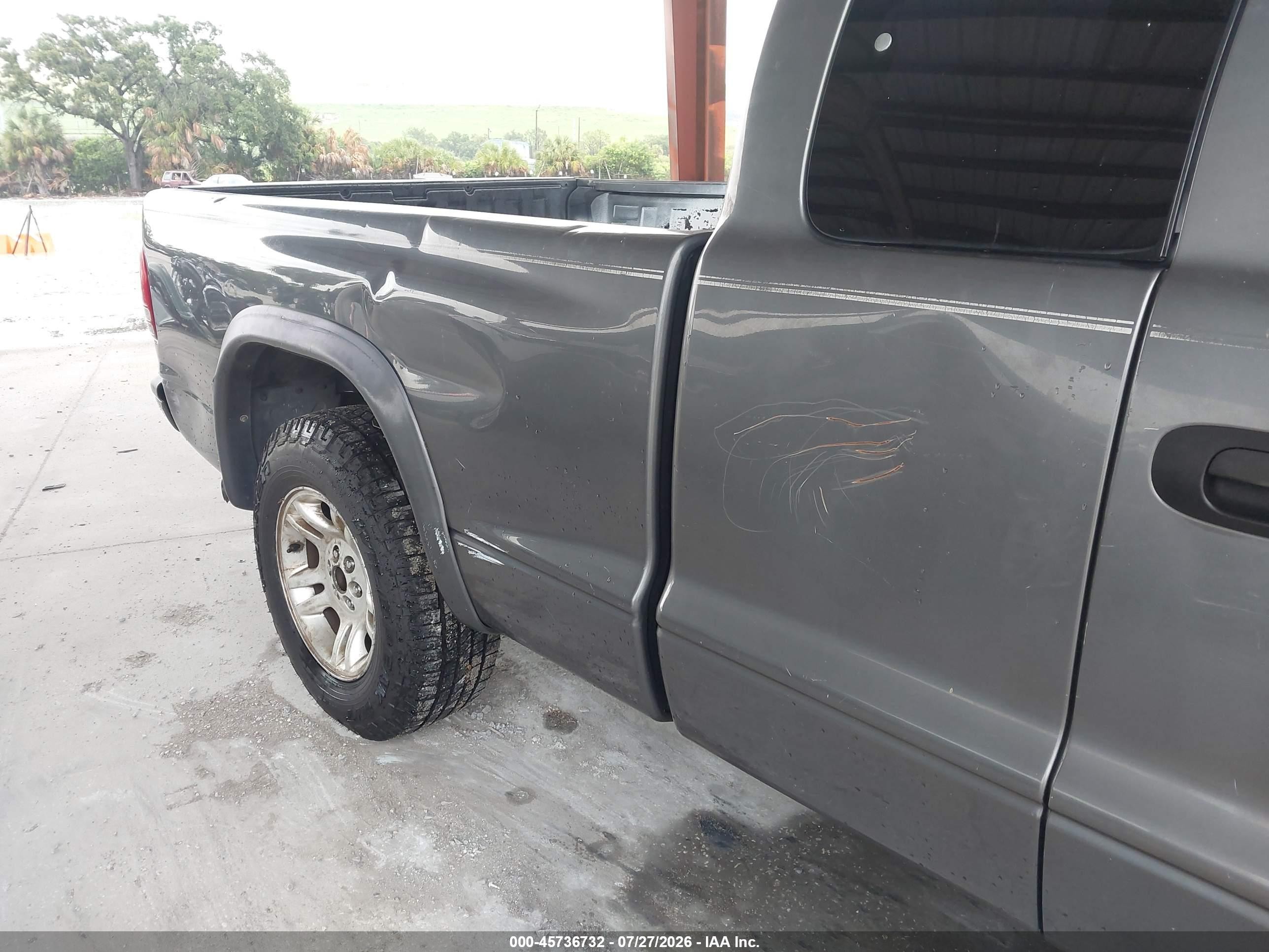 2004 Dodge Dakota Sport Gray vin: 1D7GL32KX4S565376