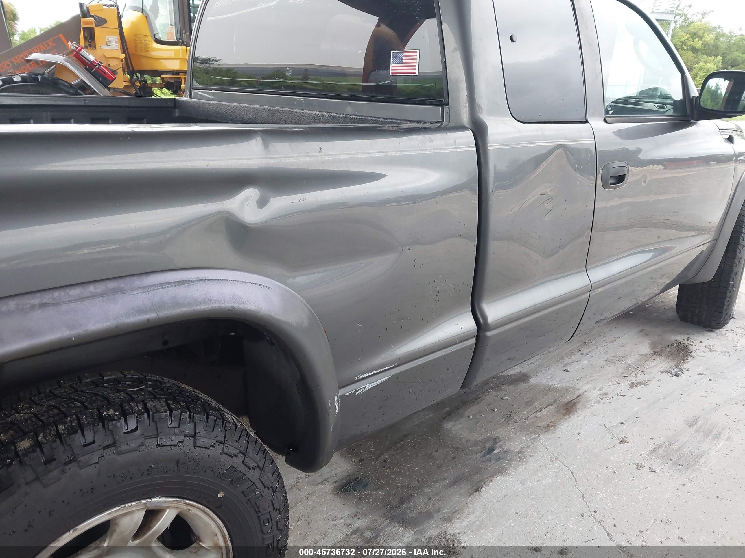 2004 Dodge Dakota Sport Gray vin: 1D7GL32KX4S565376