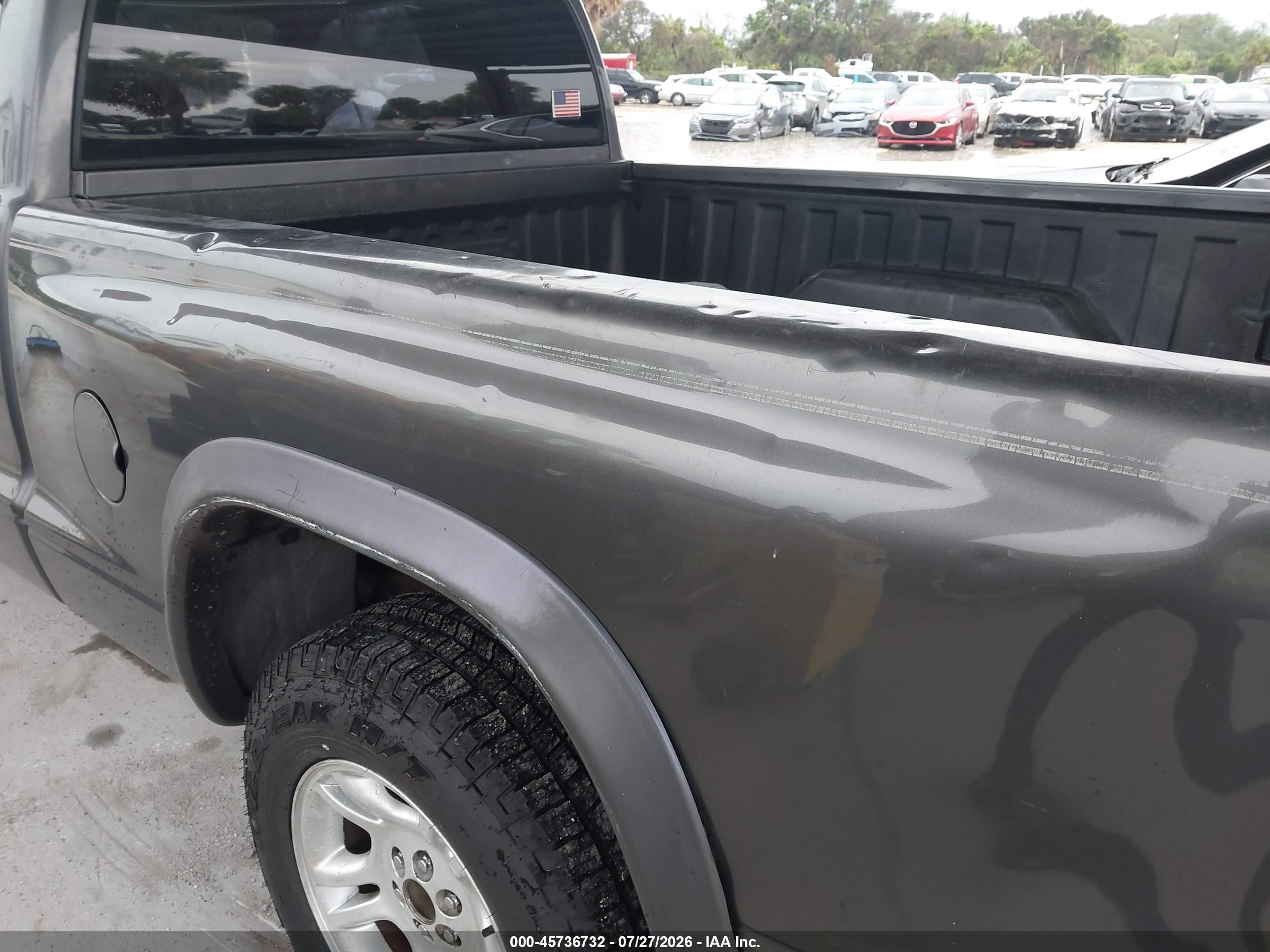 2004 Dodge Dakota Sport Gray vin: 1D7GL32KX4S565376