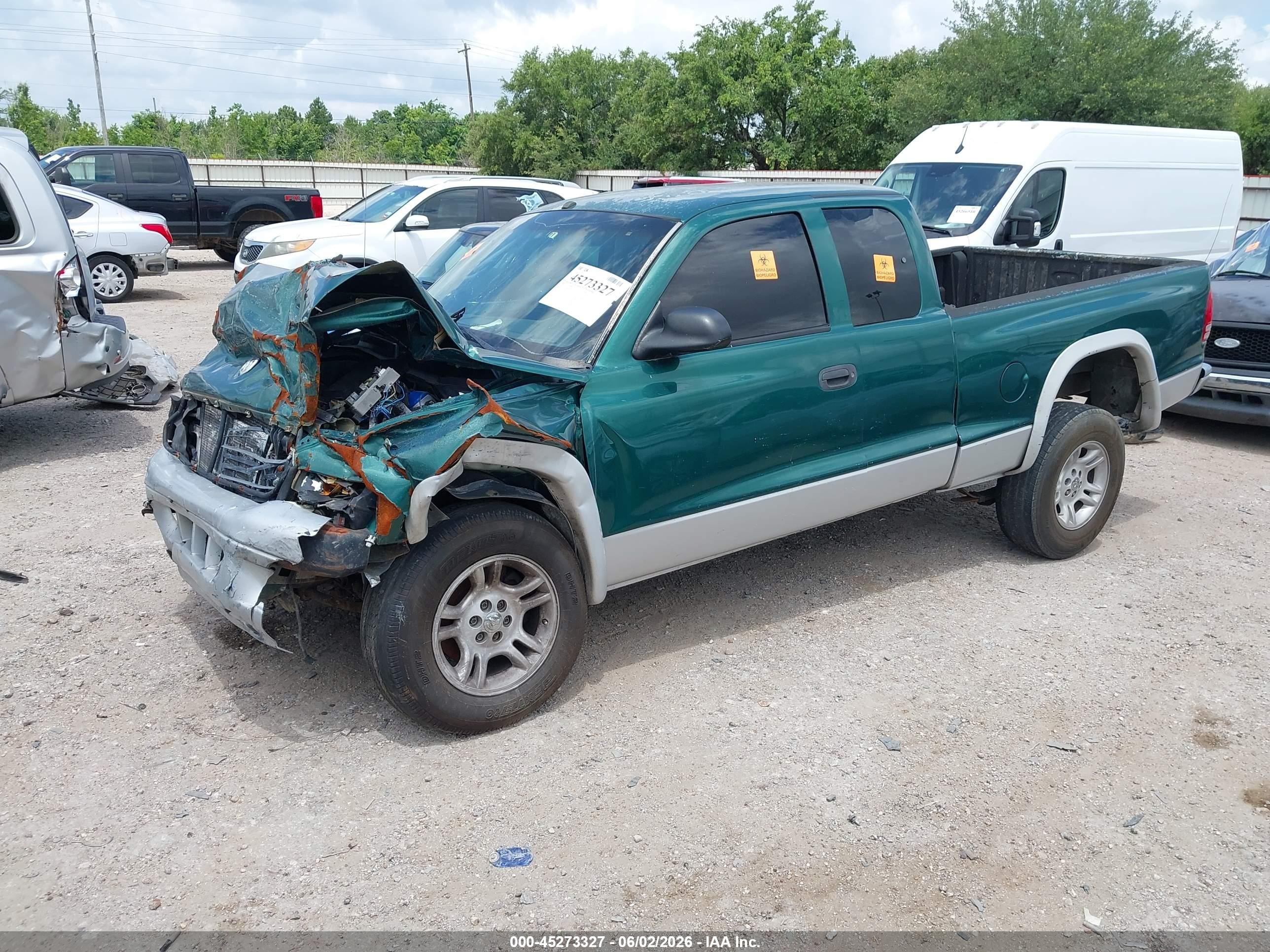 2004 Dodge Dakota Slt Green vin: 1D7GL42K94S600964