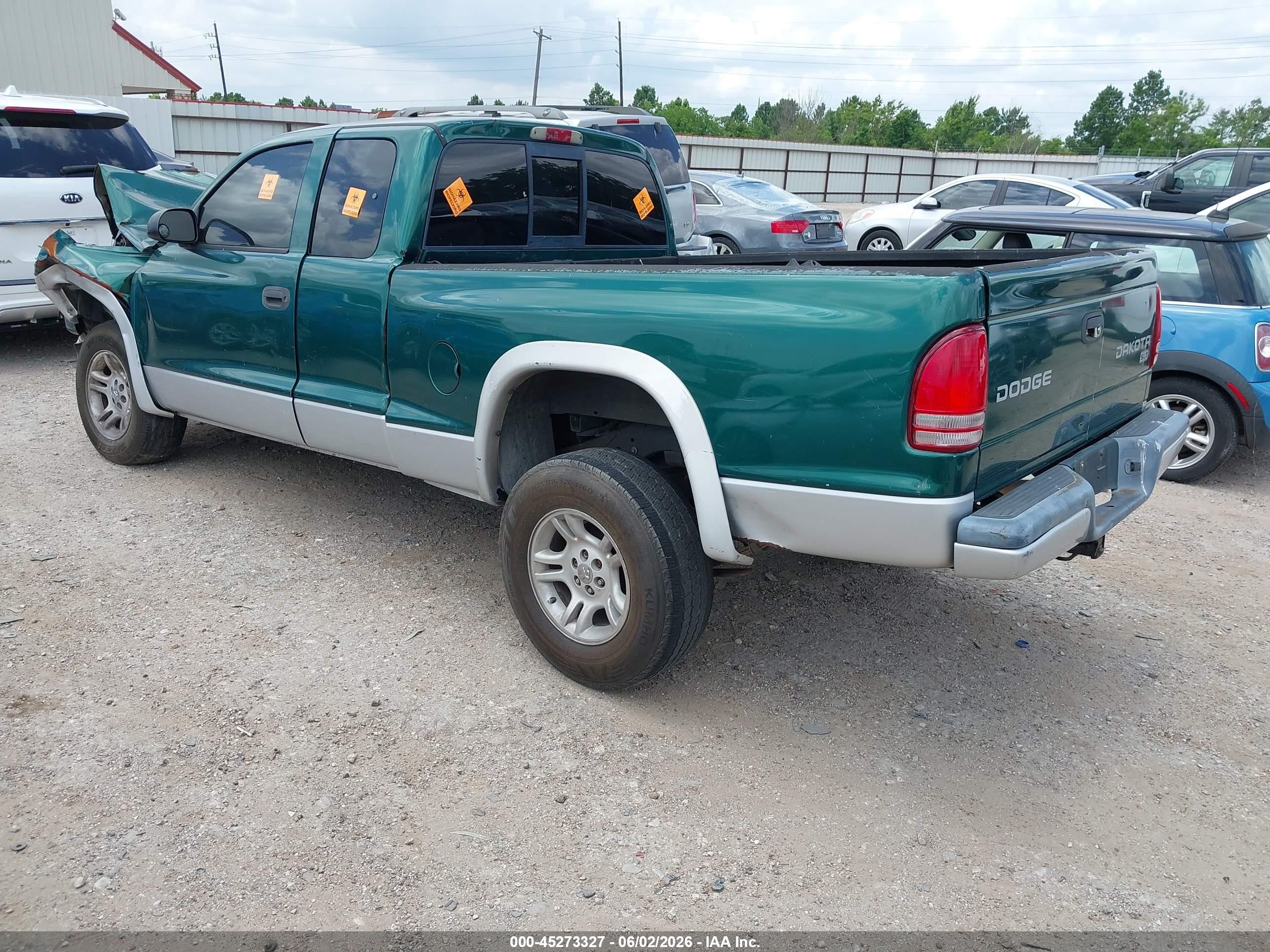 2004 Dodge Dakota Slt Green vin: 1D7GL42K94S600964