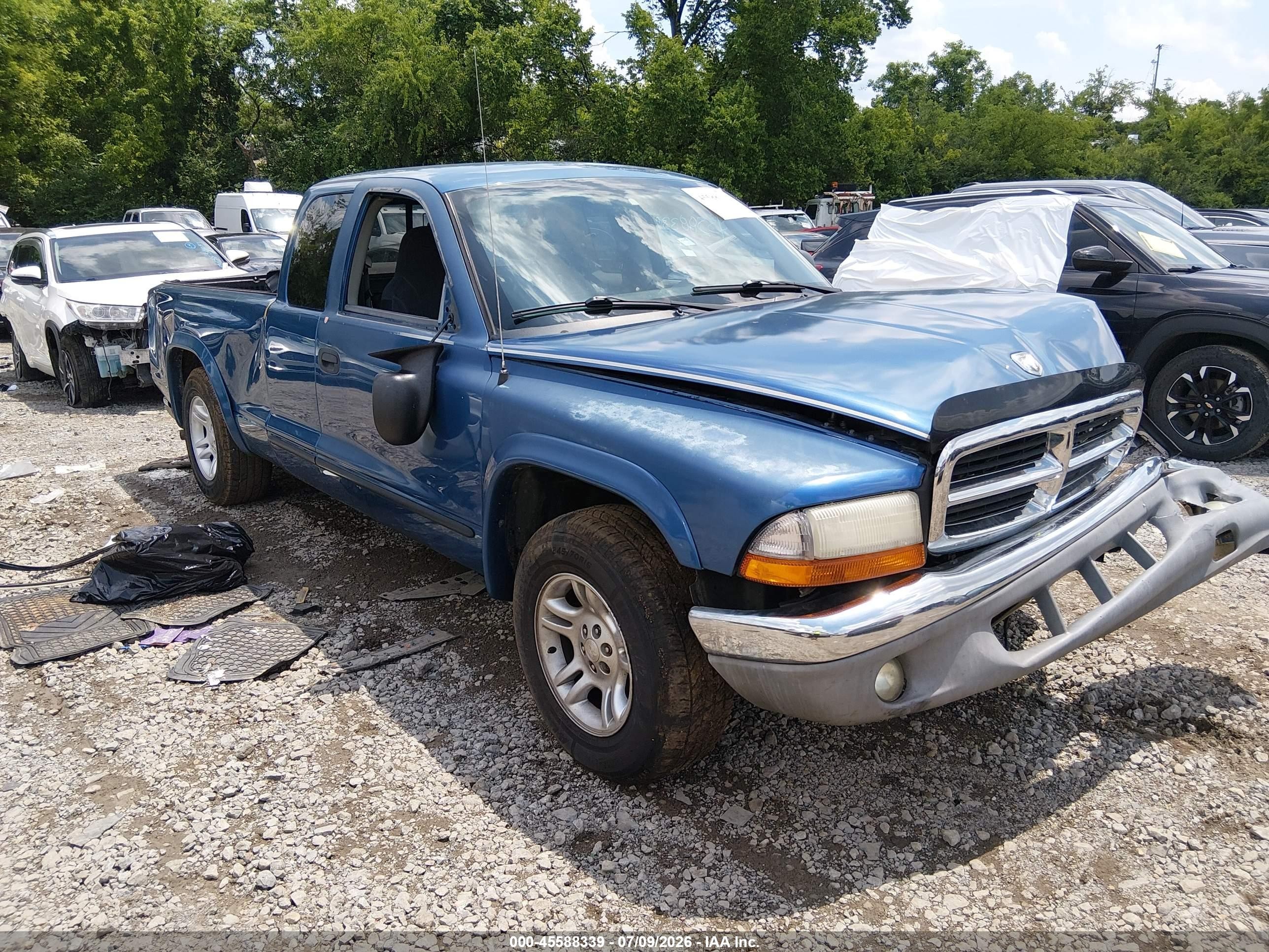 2004 Dodge Dakota Slt Blue vin: 1D7GL42N54S748328