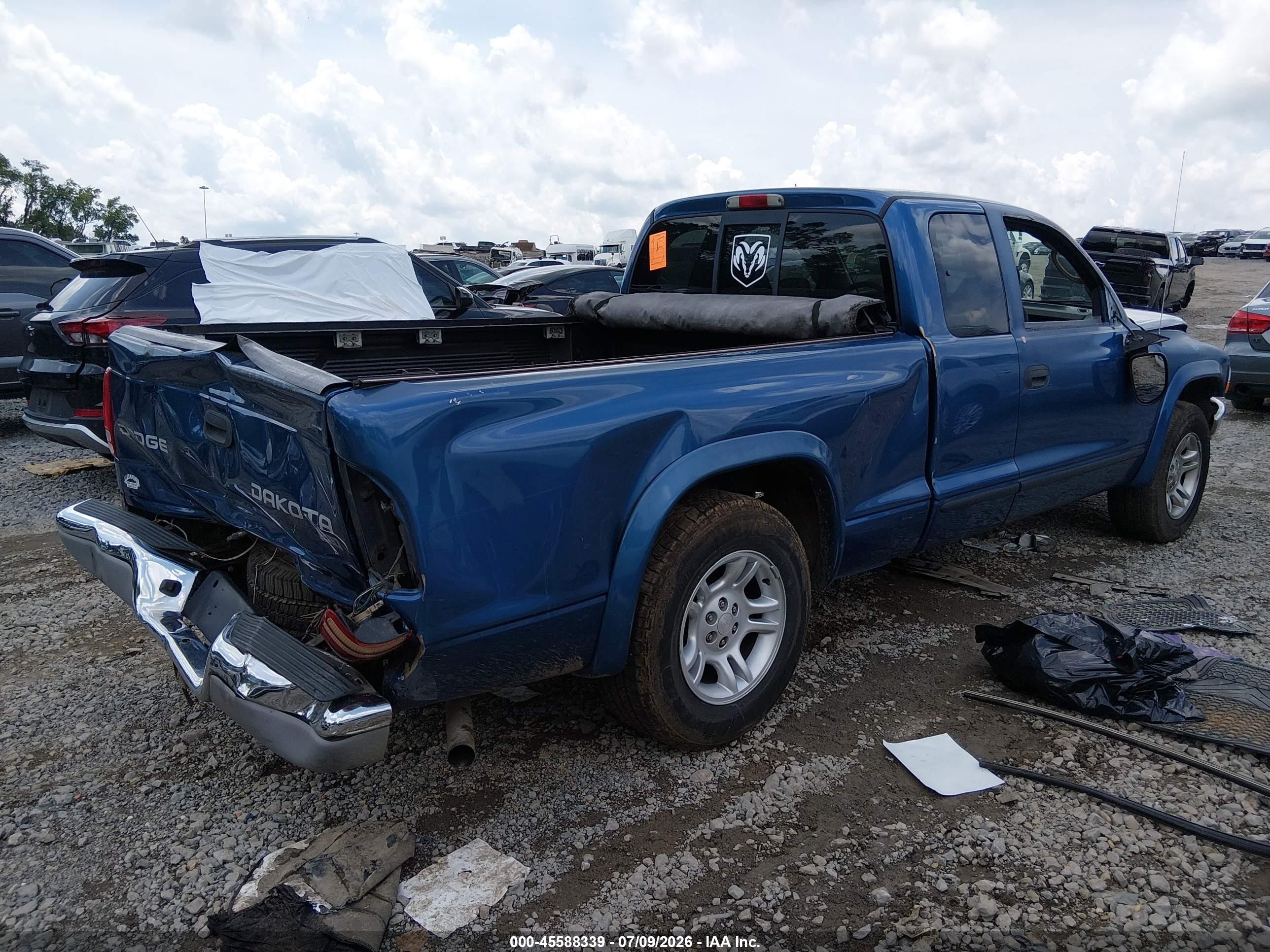 2004 Dodge Dakota Slt Blue vin: 1D7GL42N54S748328