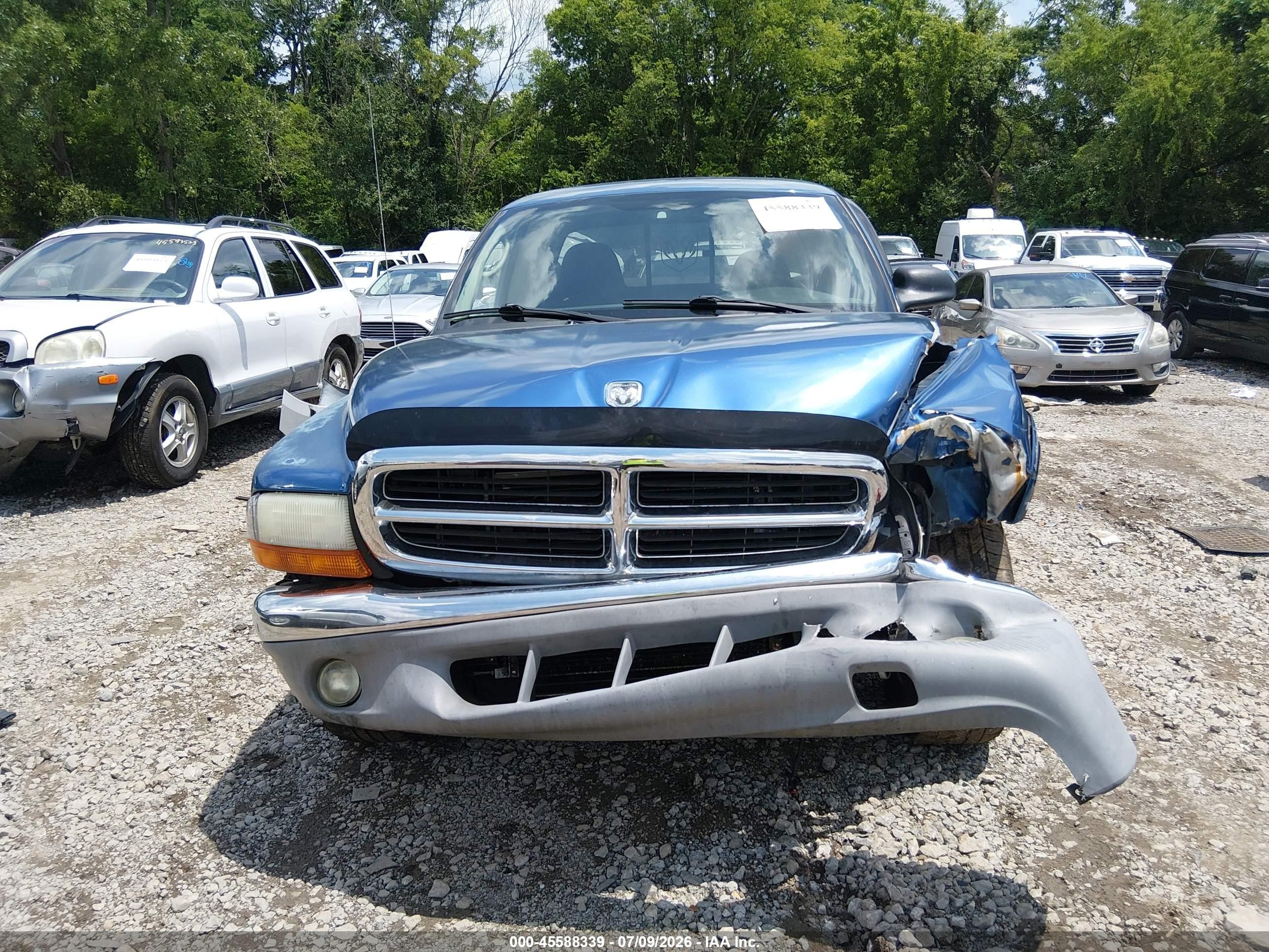 2004 Dodge Dakota Slt Blue vin: 1D7GL42N54S748328