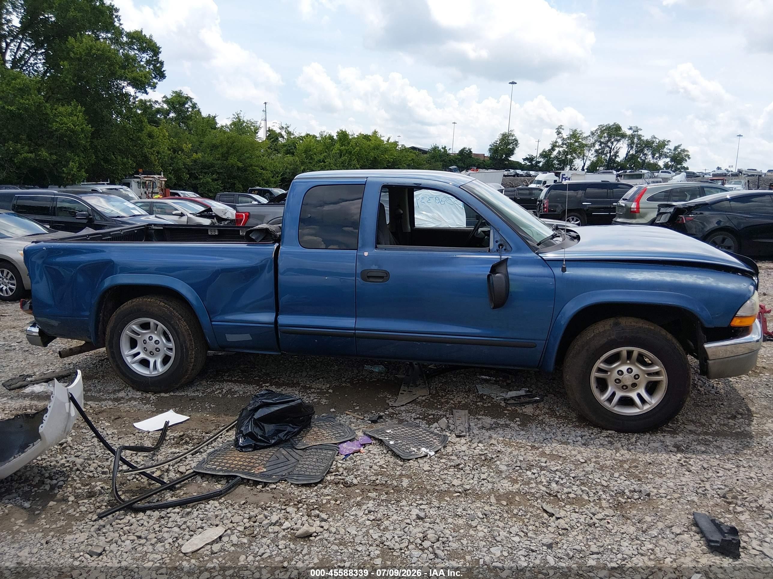 2004 Dodge Dakota Slt Blue vin: 1D7GL42N54S748328