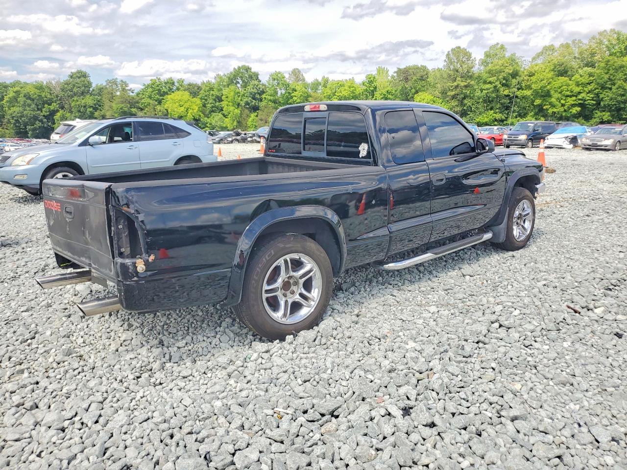 2004 Dodge Dakota Slt Black vin: 1D7GL42N74S674667
