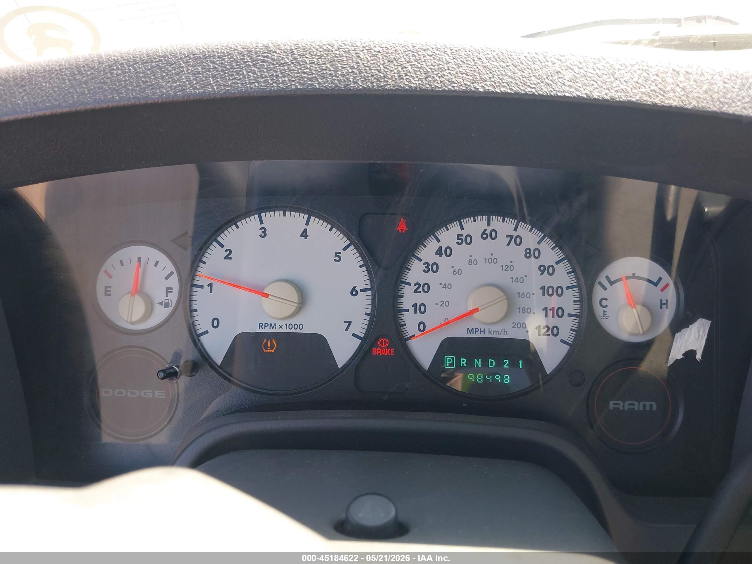 2008 Dodge Ram 1500 St/sxt White vin: 1D7HA16258J132732