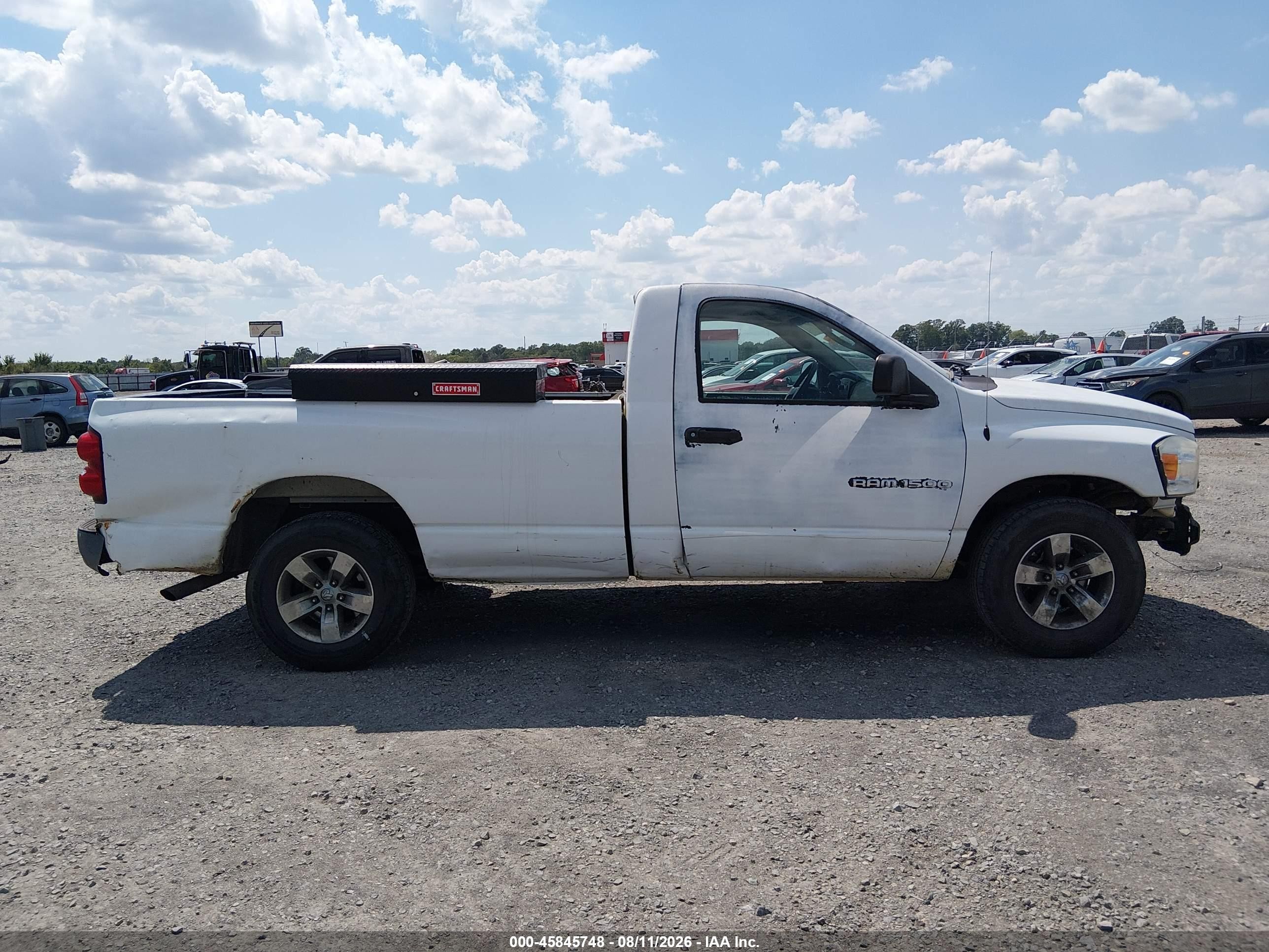 2008 Dodge Ram 1500 St/sxt White vin: 1D7HA16278J181107