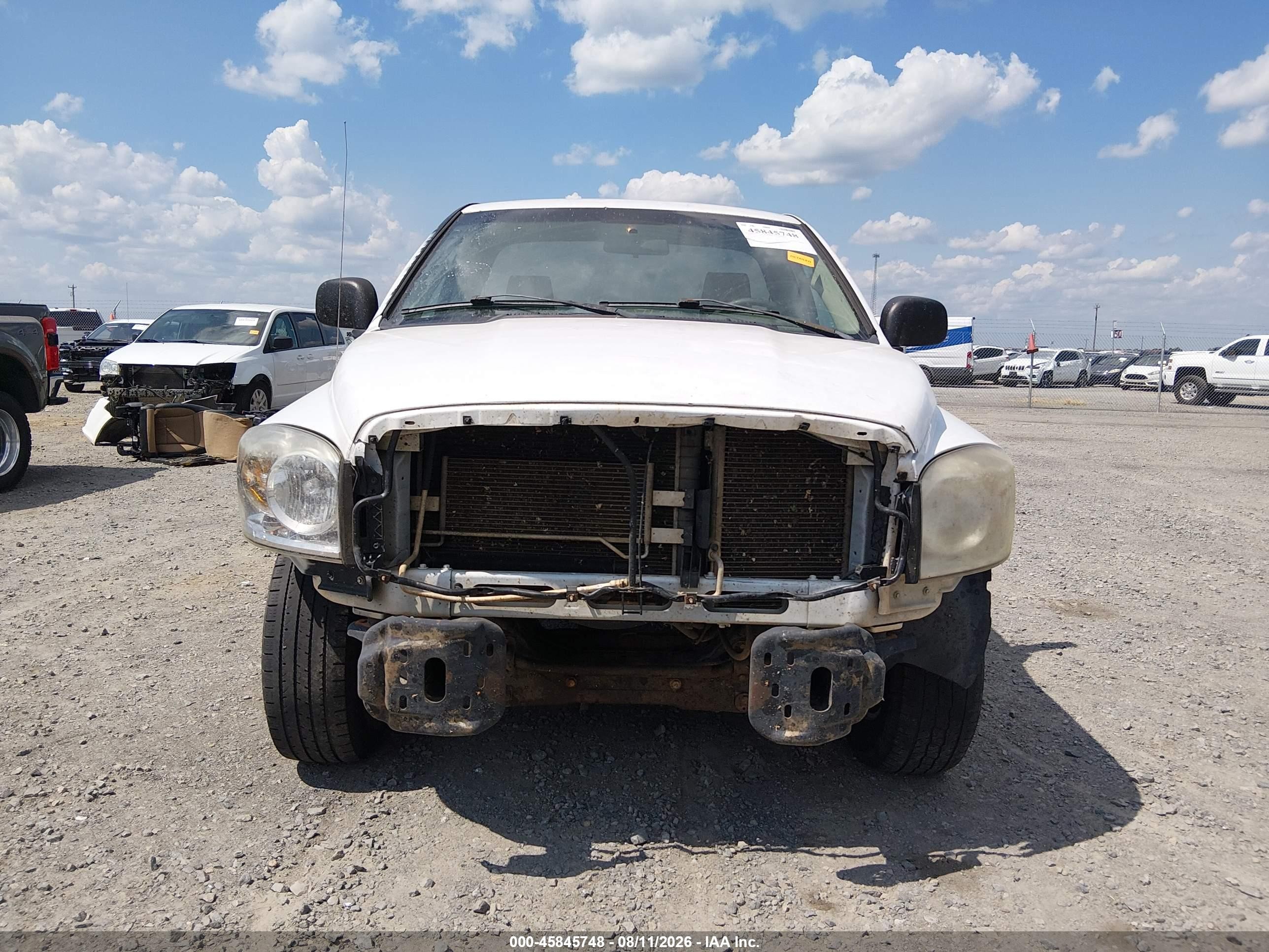 2008 Dodge Ram 1500 St/sxt White vin: 1D7HA16278J181107
