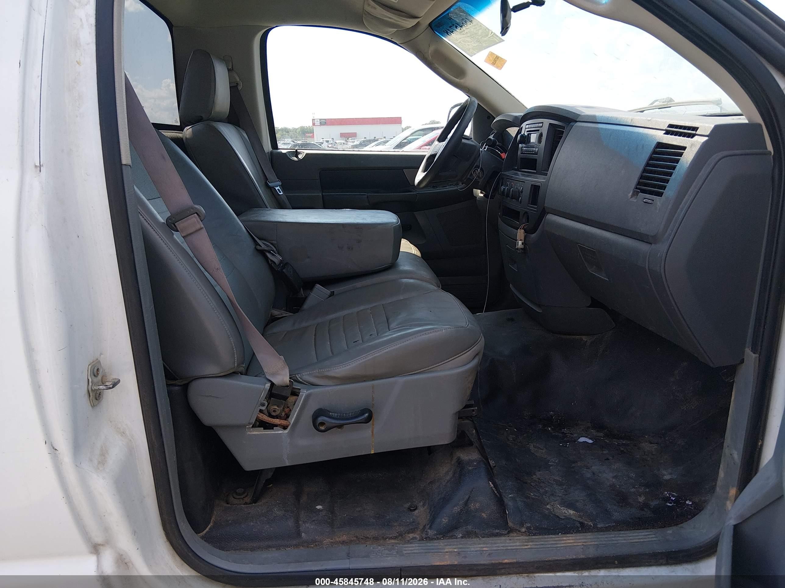 2008 Dodge Ram 1500 St/sxt White vin: 1D7HA16278J181107