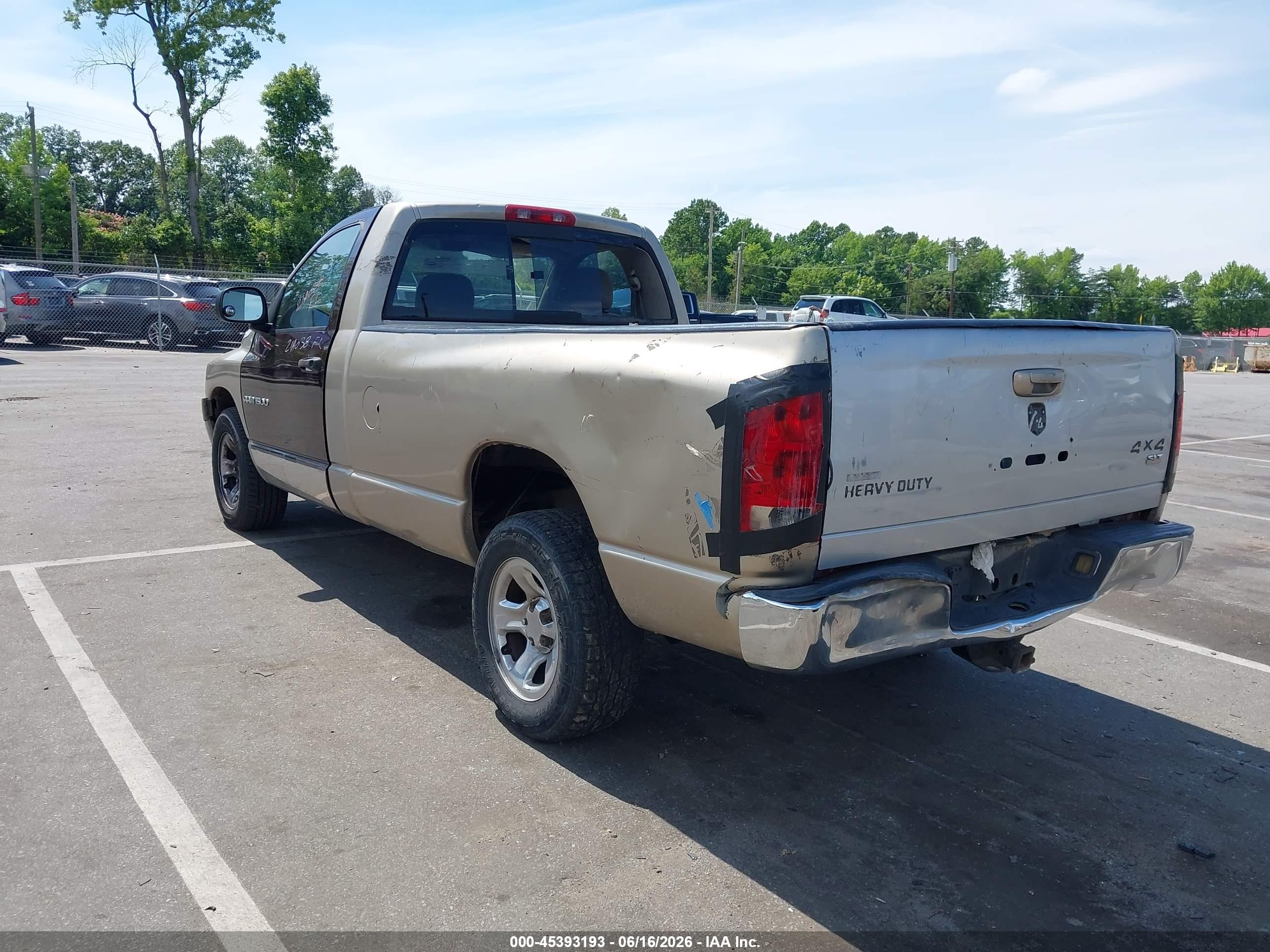 2003 Dodge Ram 1500 St/slt Pewter vin: 1D7HA16D03J567796