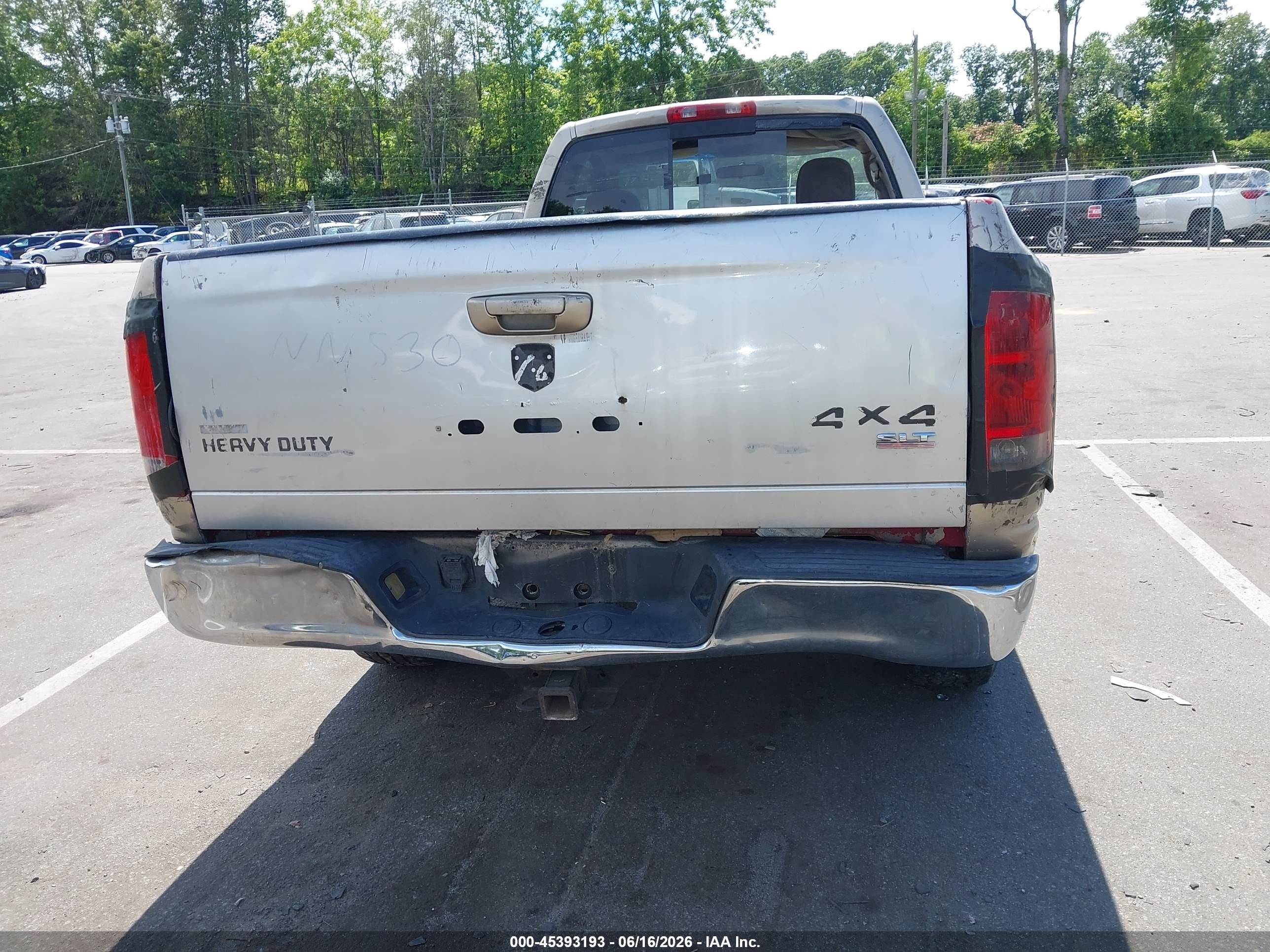 2003 Dodge Ram 1500 St/slt Pewter vin: 1D7HA16D03J567796