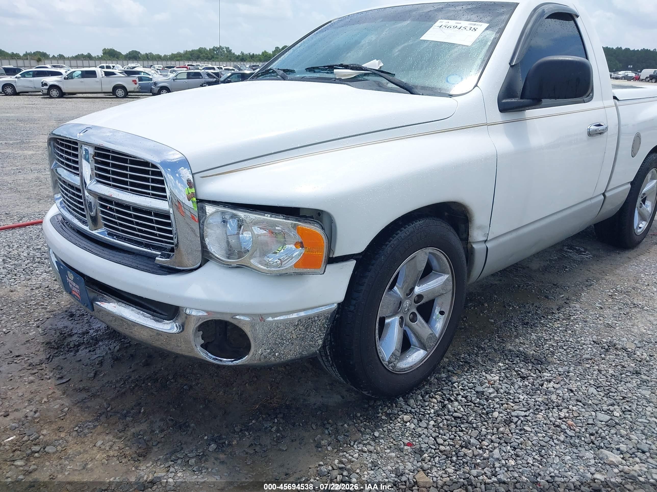 2003 Dodge Ram 1500 Slt/laramie/st White vin: 1D7HA16D03J575039