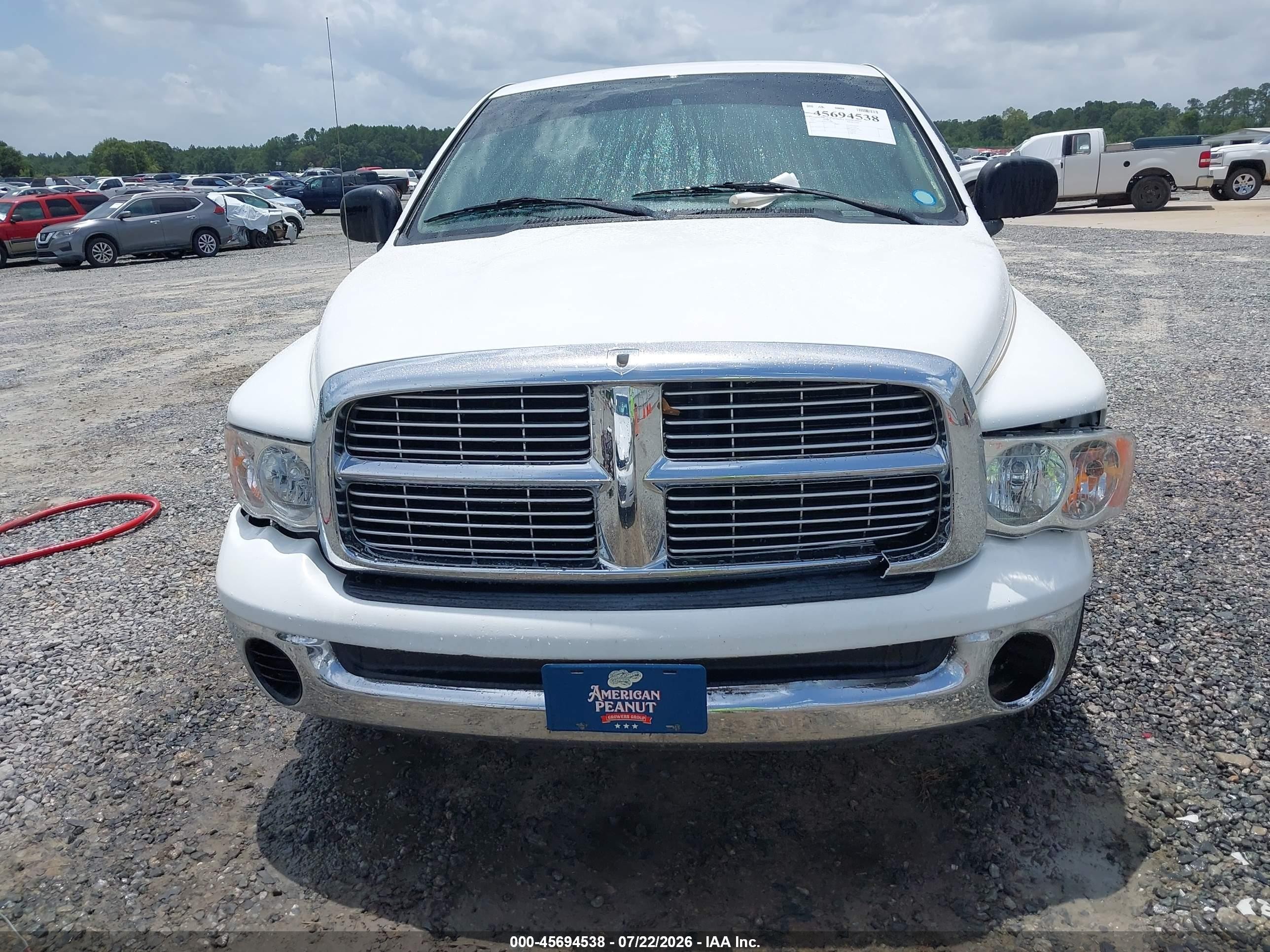 2003 Dodge Ram 1500 Slt/laramie/st White vin: 1D7HA16D03J575039