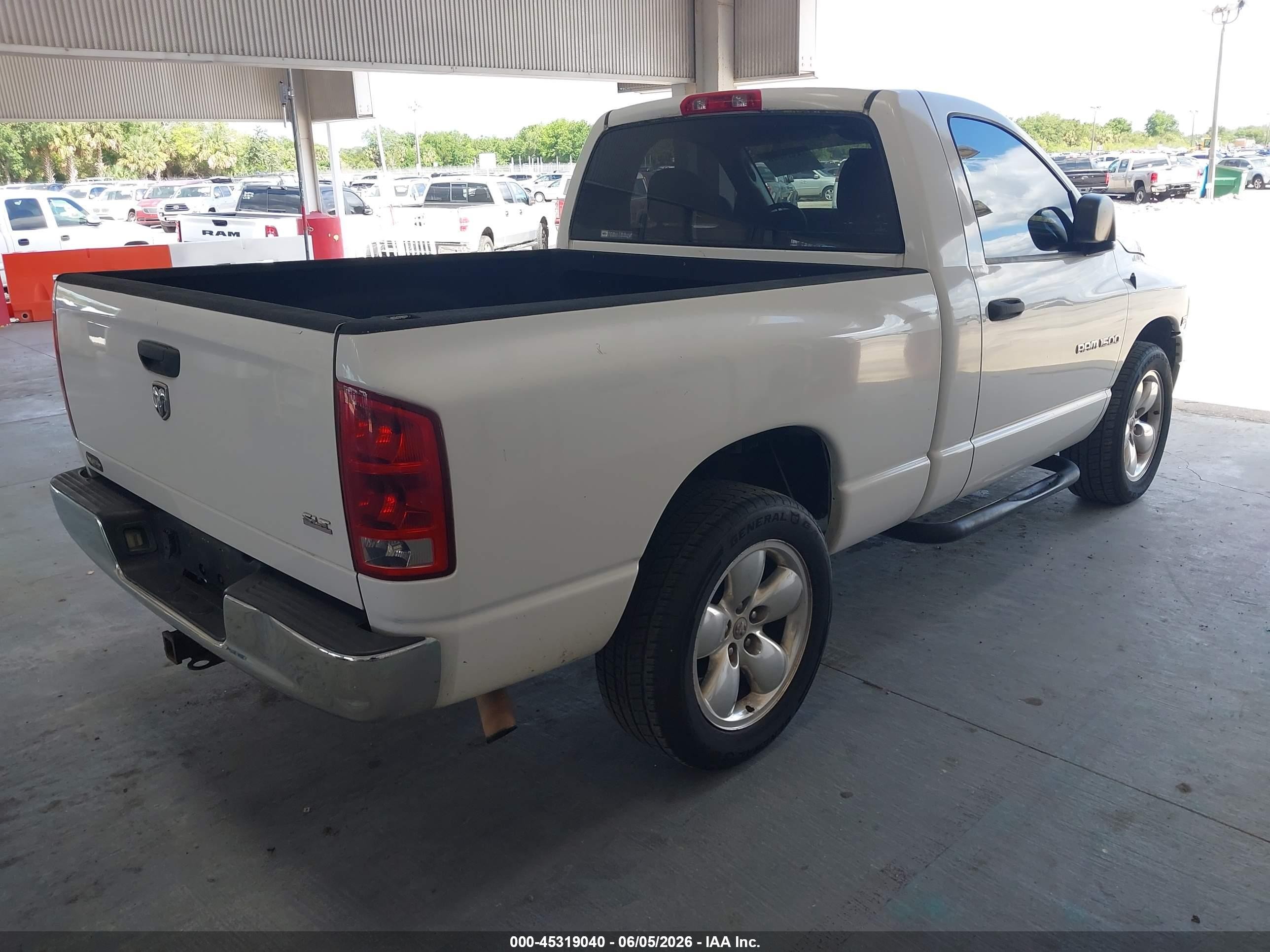 2005 Dodge Ram 1500 Slt/laramie White vin: 1D7HA16D25J605869