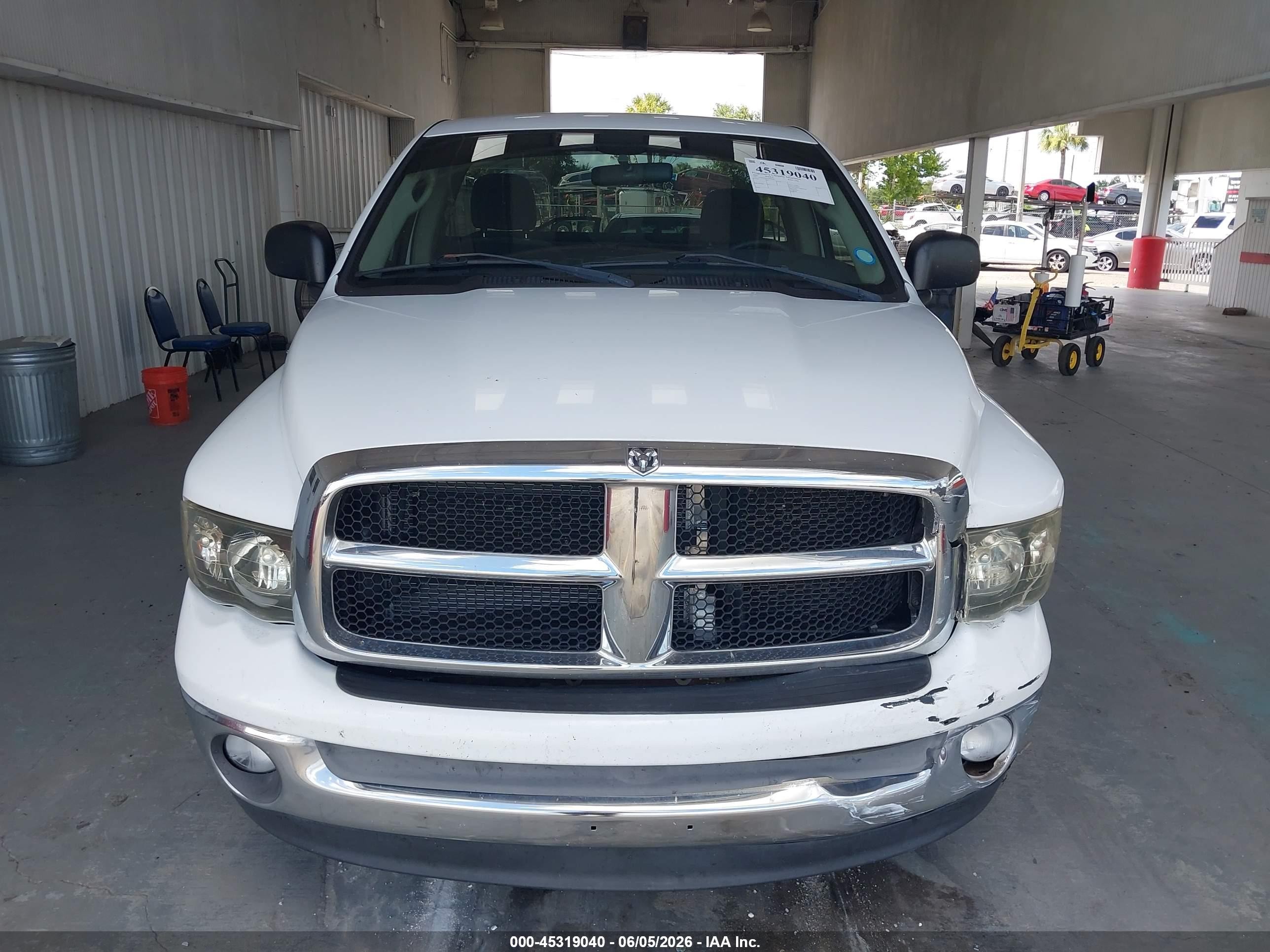 2005 Dodge Ram 1500 Slt/laramie White vin: 1D7HA16D25J605869