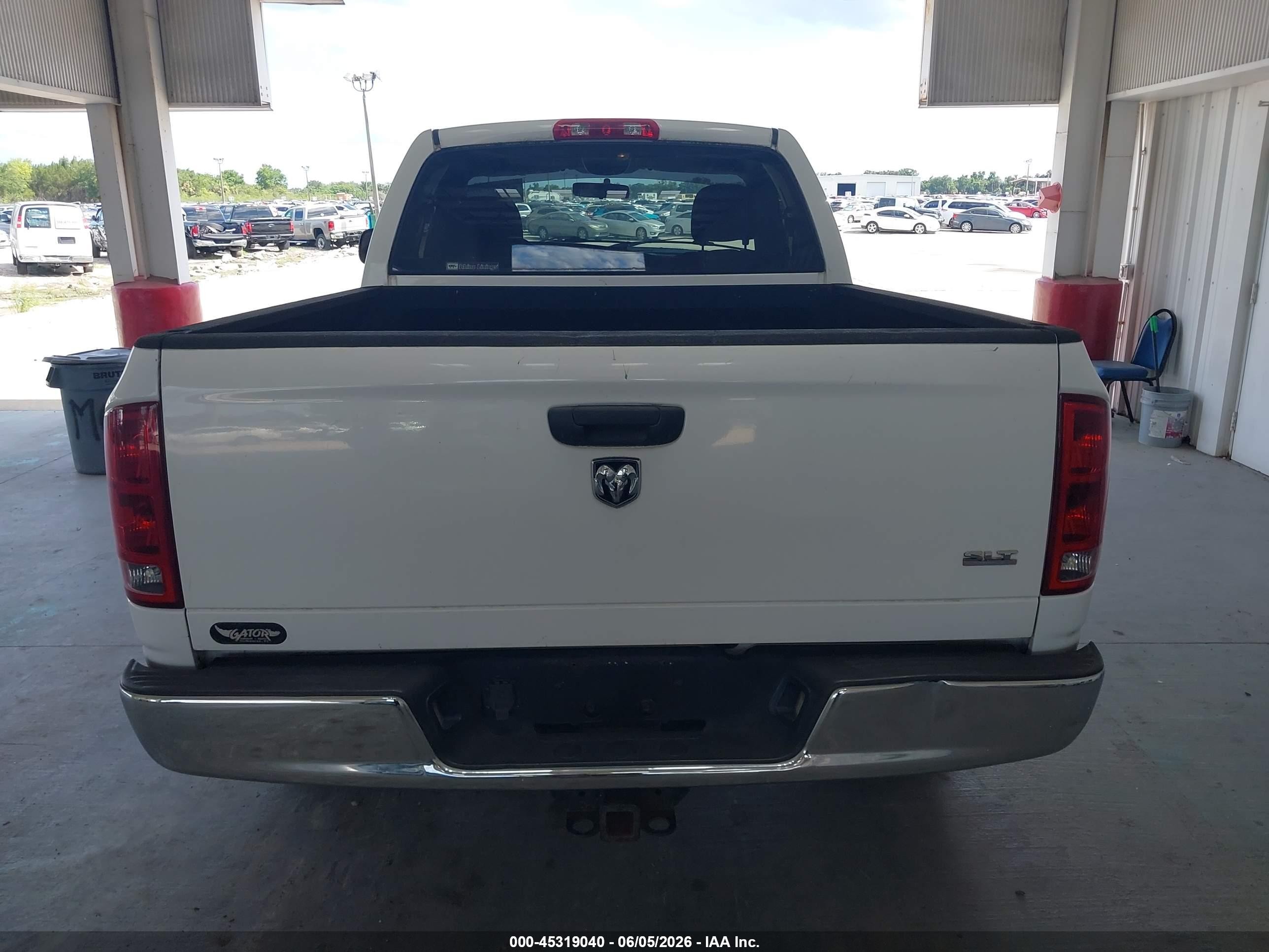 2005 Dodge Ram 1500 Slt/laramie White vin: 1D7HA16D25J605869