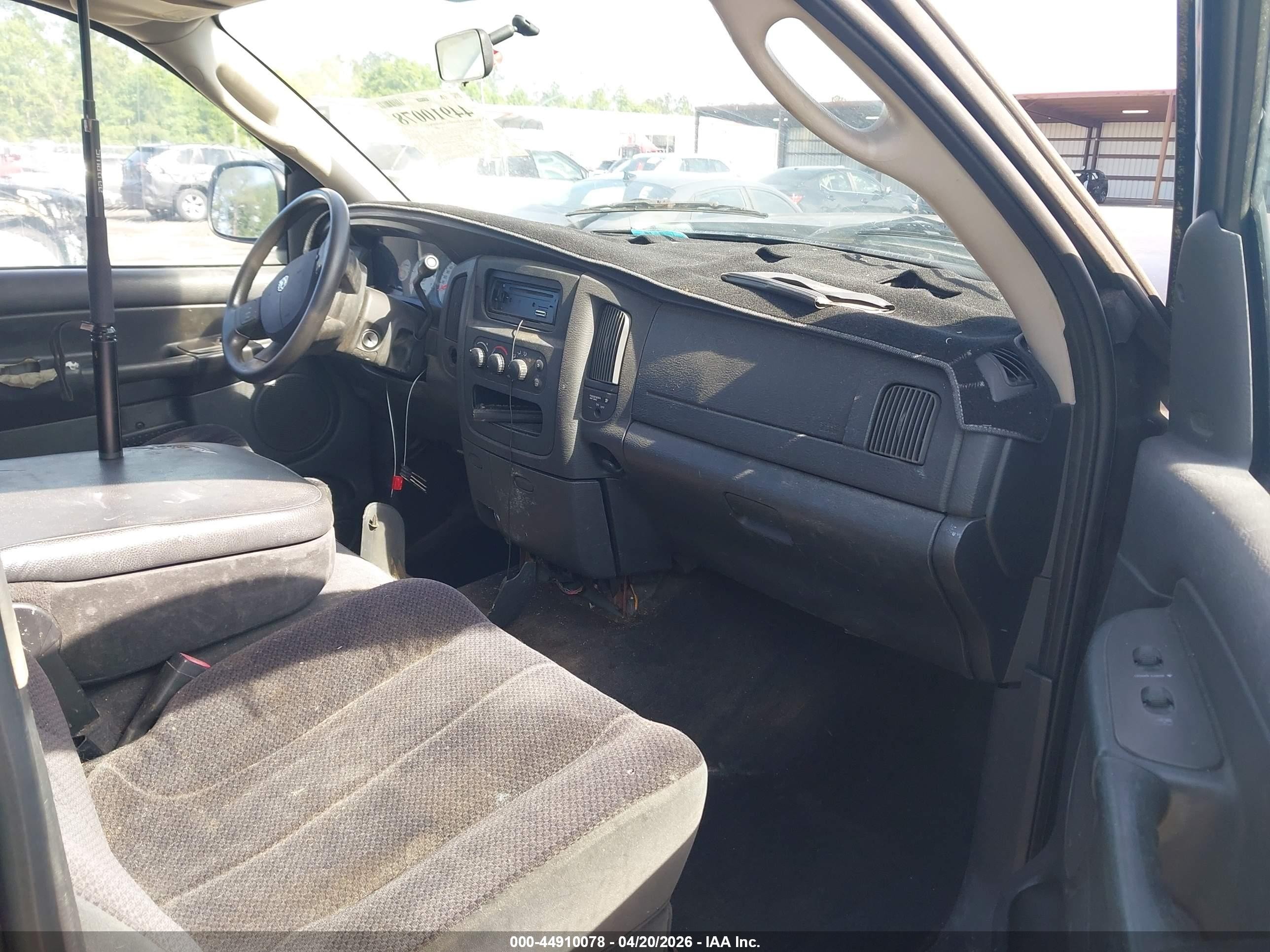 2004 Dodge Ram 1500 Slt/laramie Black vin: 1D7HA16D44J157665