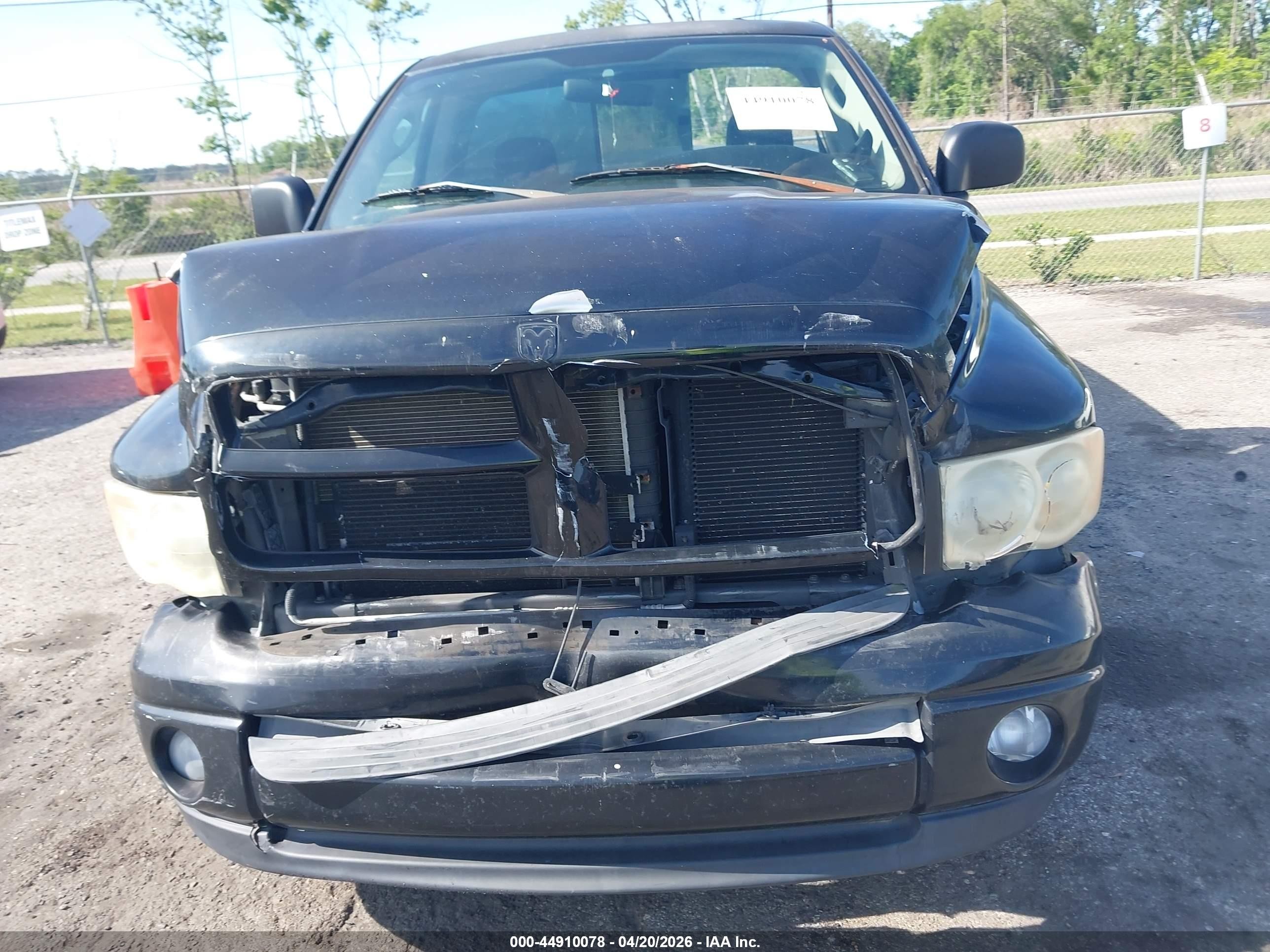 2004 Dodge Ram 1500 Slt/laramie Black vin: 1D7HA16D44J157665