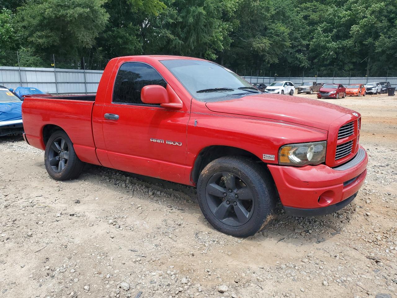 2005 Dodge Ram 1500 St Red vin: 1D7HA16D45J504767