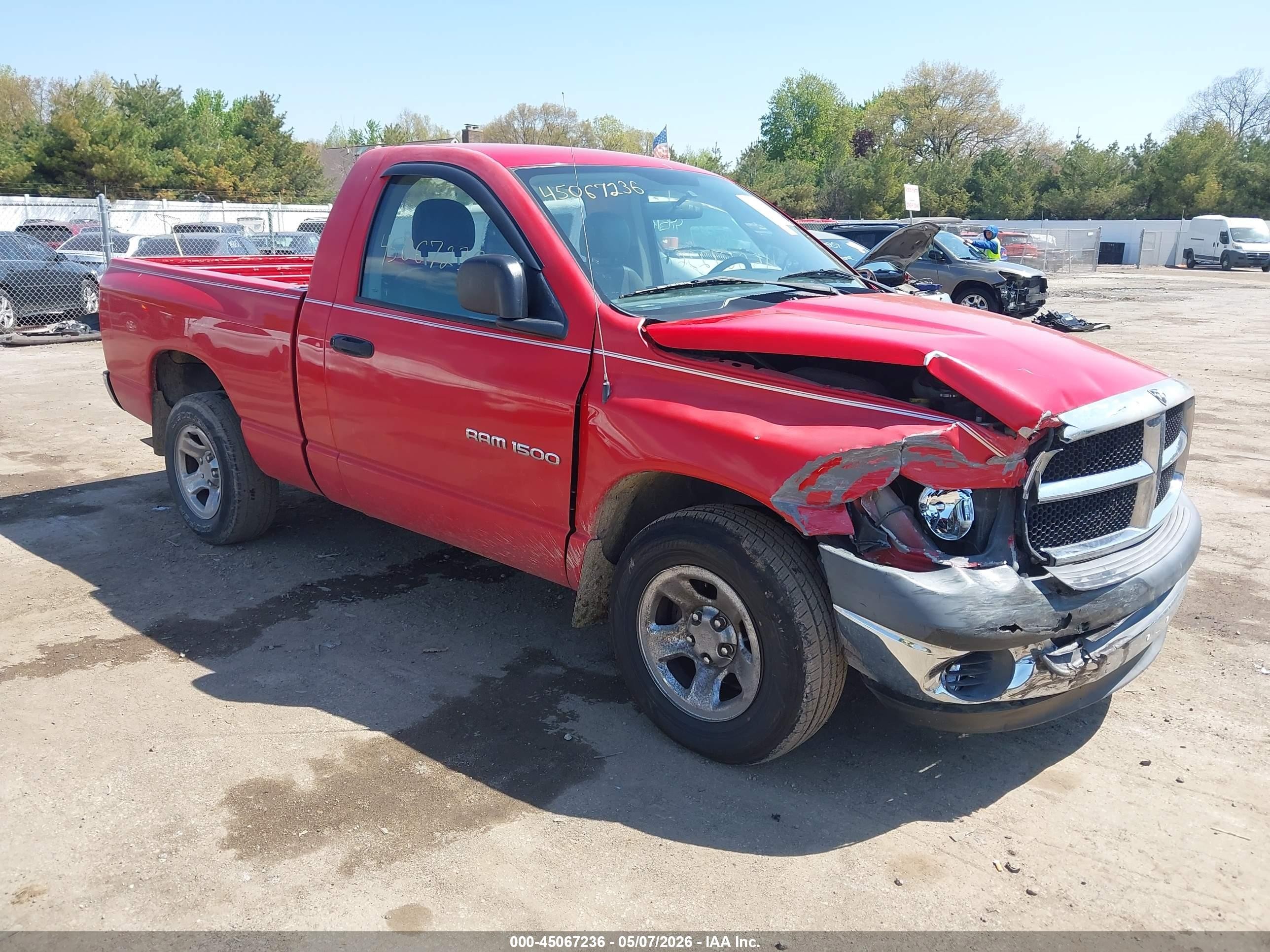2004 Dodge Ram 1500 St Красный vin: 1D7HA16D54J147646