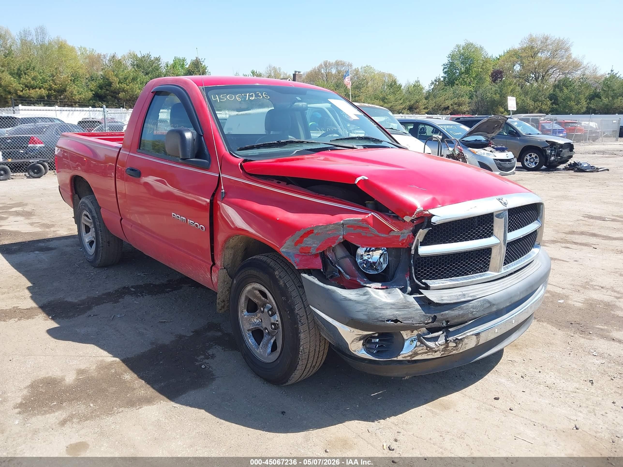 2004 Dodge Ram 1500 St Красный vin: 1D7HA16D54J147646